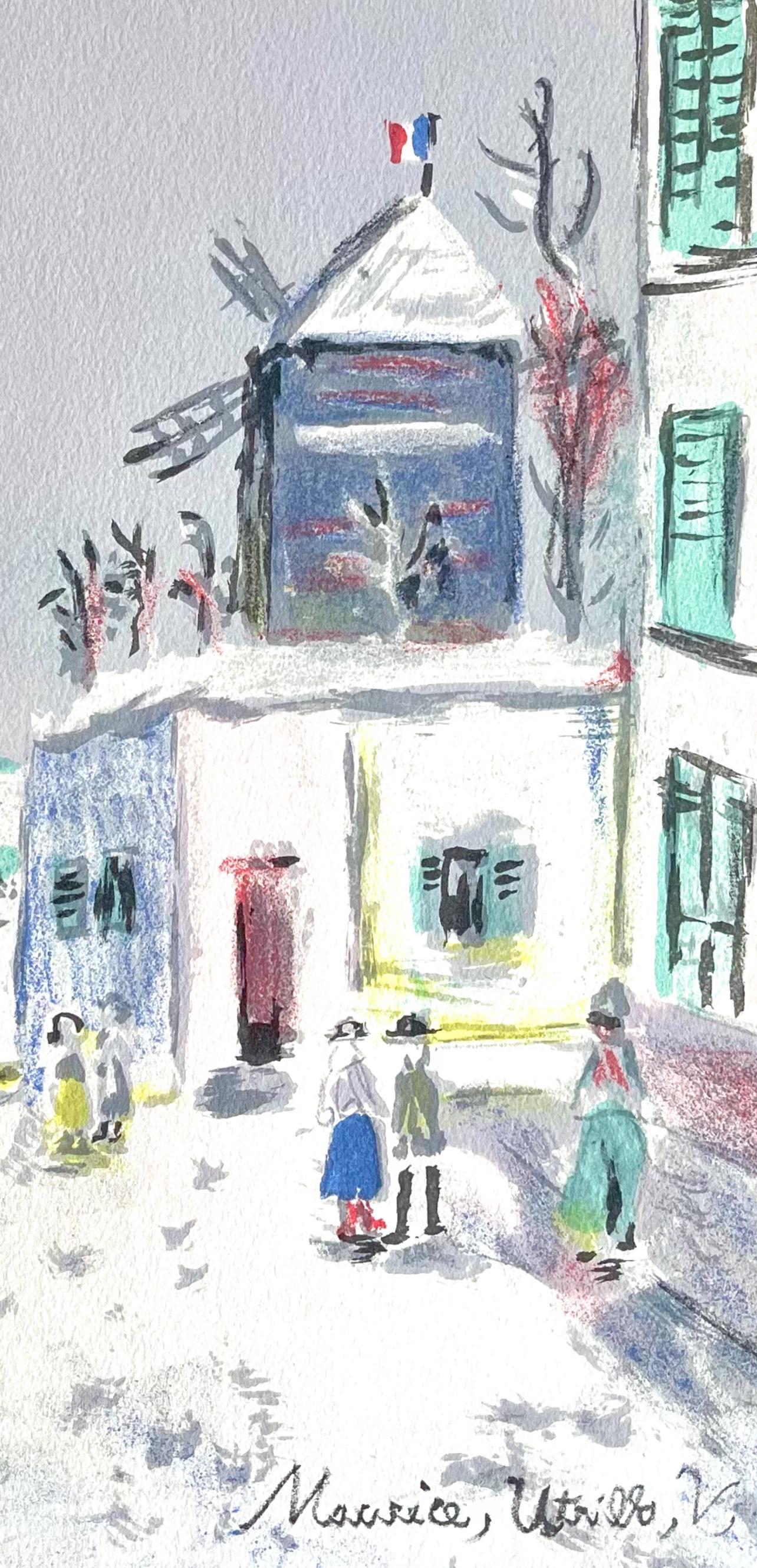 Maurice Utrillo, Montmartre (Moulin De La Galette), Paris Capitale, Lithograph