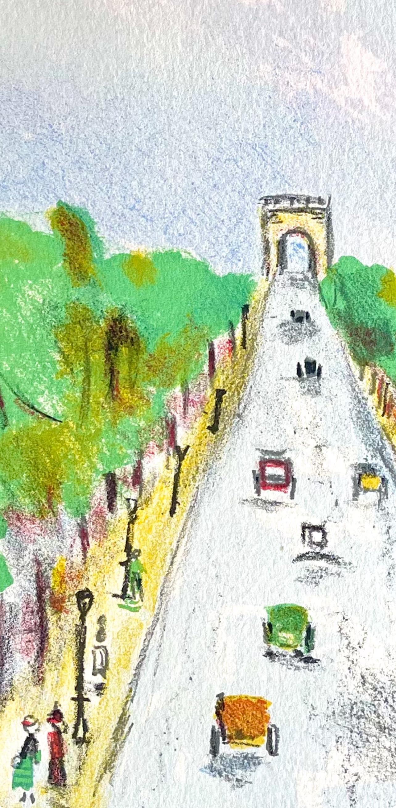 Maurice Utrillo, Arc De Triomphe (Champs-Elyses), Paris Capitale, Lithograph