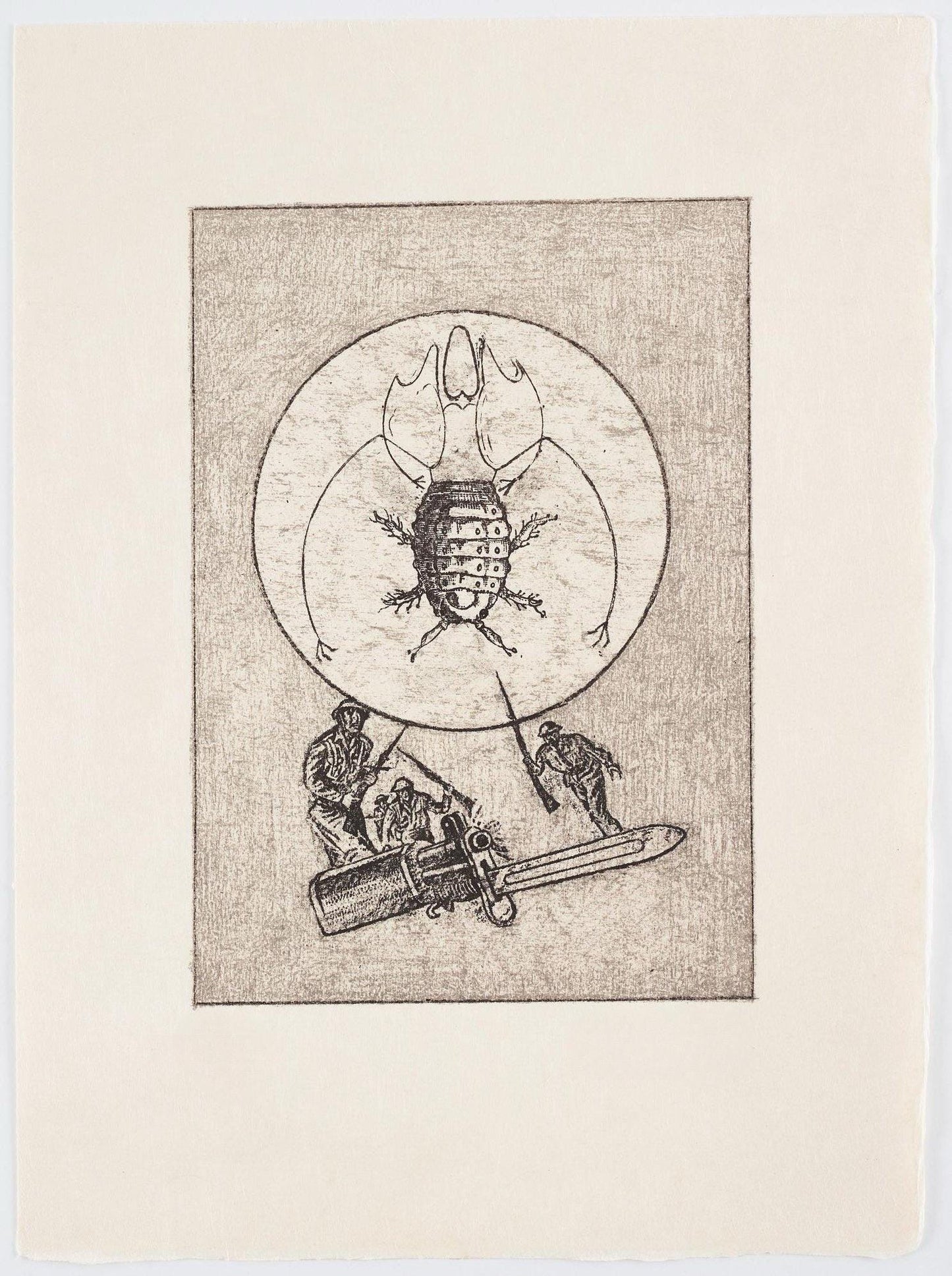 Max Ernst, Composition (Spies/Leppien 218), La Ballade Du Soldat, Lithograph