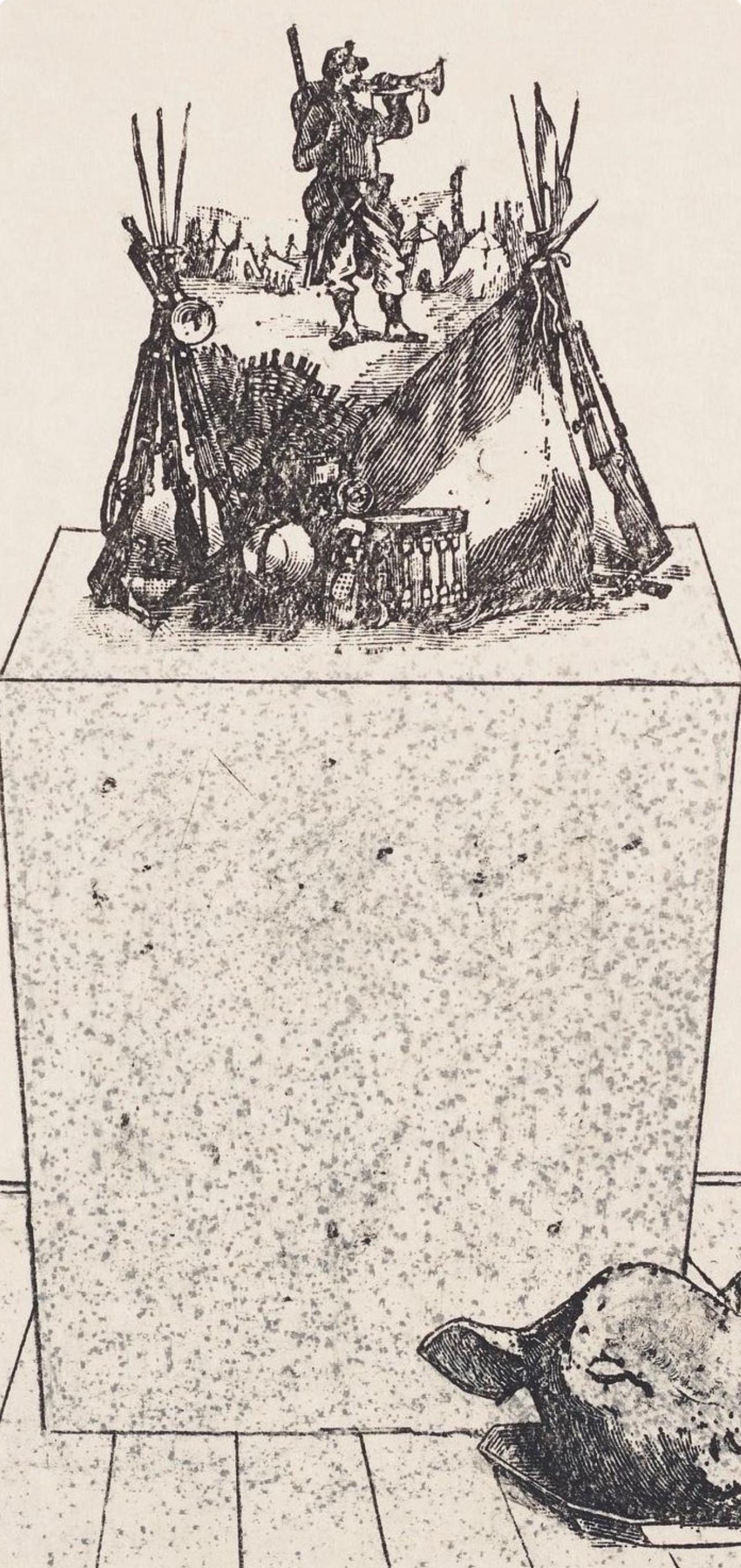 Max Ernst, Composition (Spies/Leppien 218), La Ballade Du Soldat, Lithograph