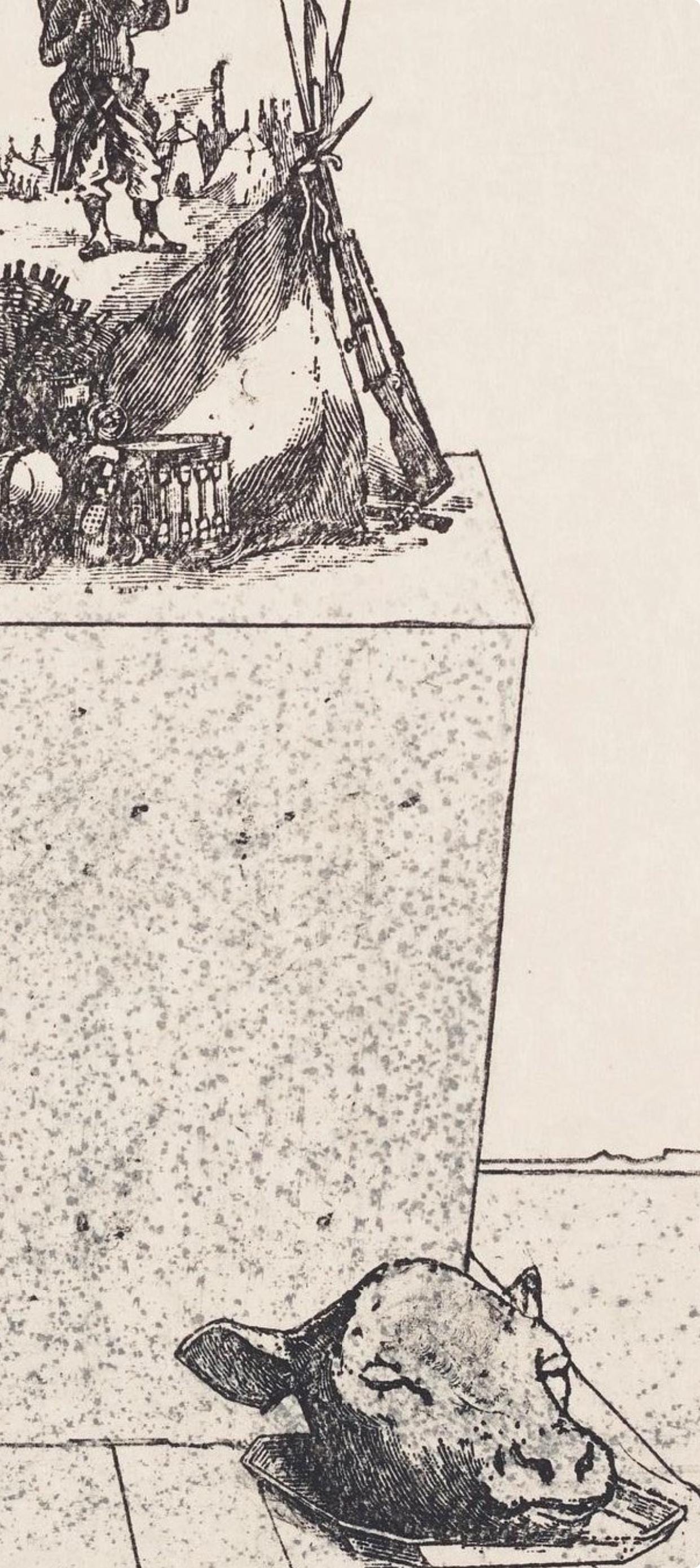 Max Ernst, Composition (Spies/Leppien 218), La Ballade Du Soldat, Lithograph