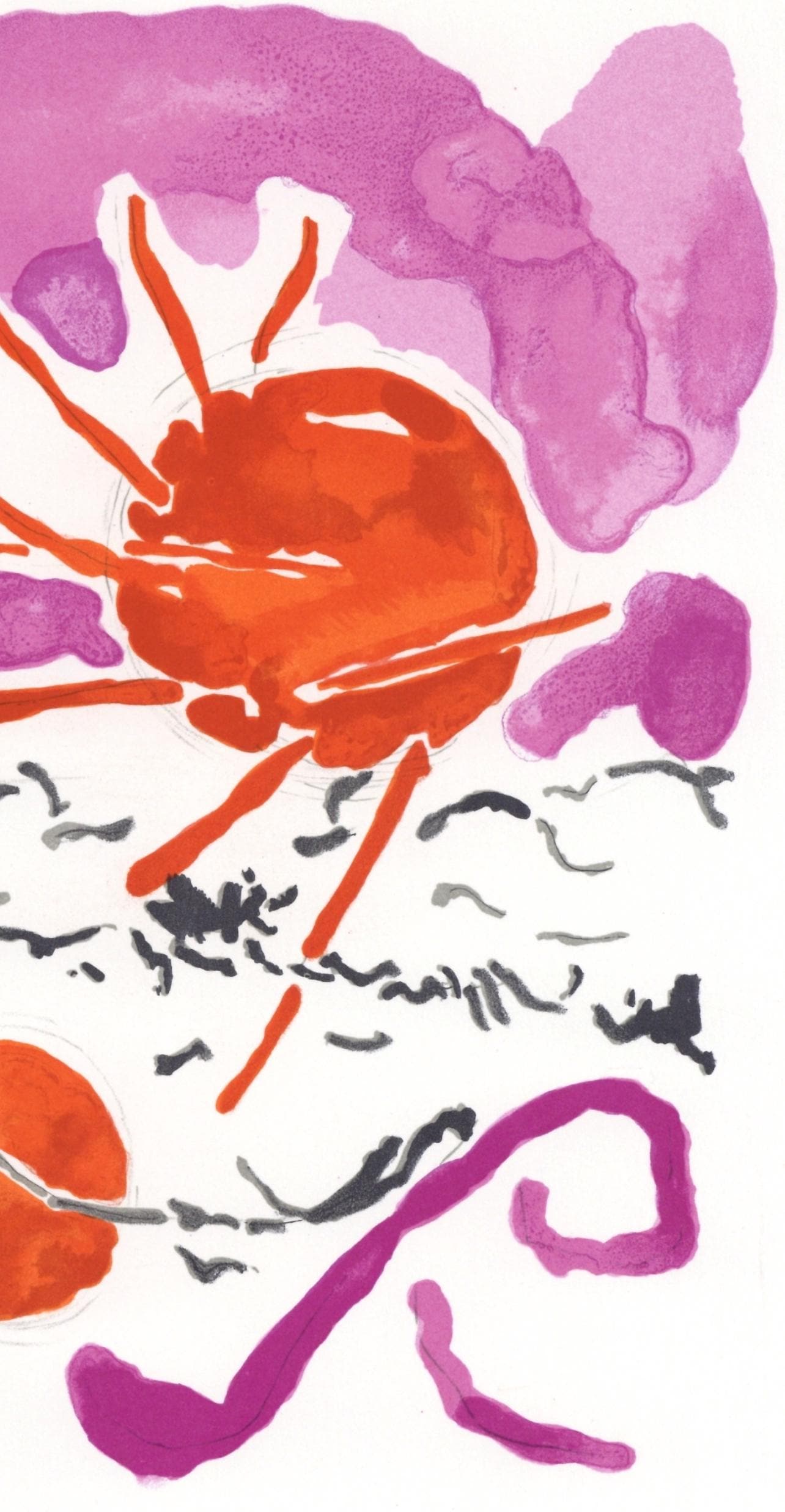 Andr Marchand, Composition, Lettre Mon Peintre Raoul Dufy, Lithograph