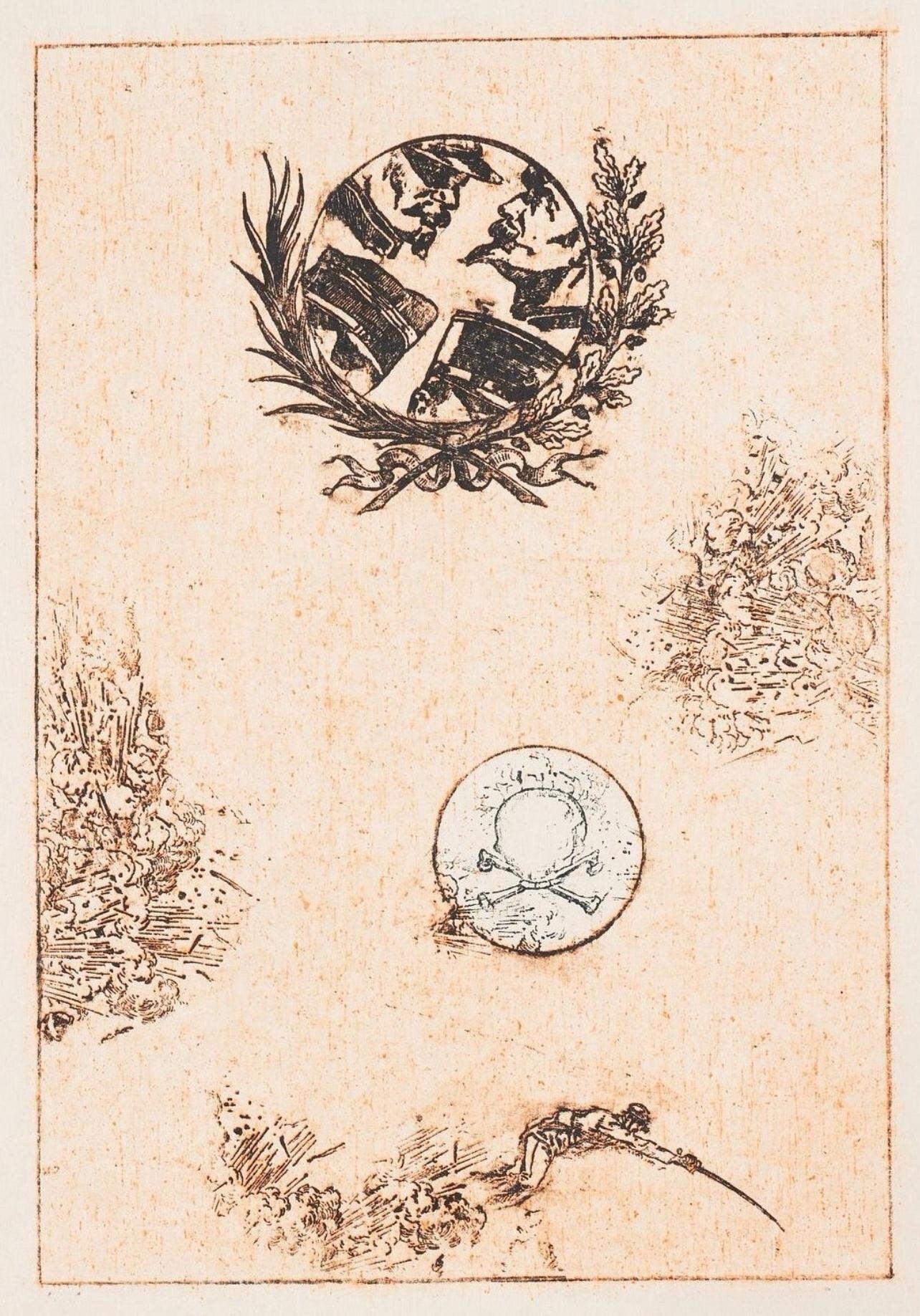 Max Ernst, Composition (Spies/Leppien 218), La Ballade Du Soldat, Lithograph