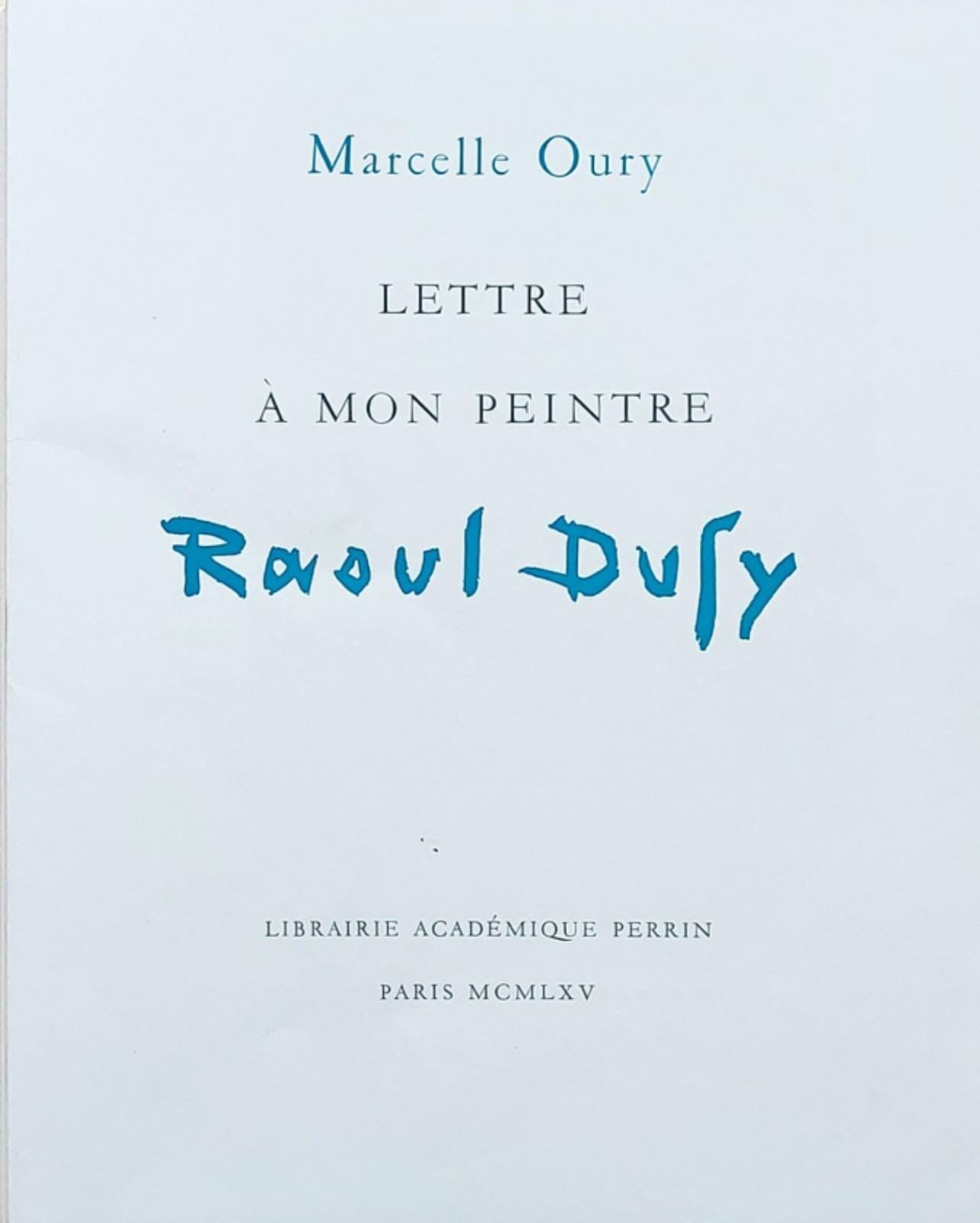 Raoul Dufy, Autoportrait, Lettre Mon Peintre Raoul Dufy, Lithograph