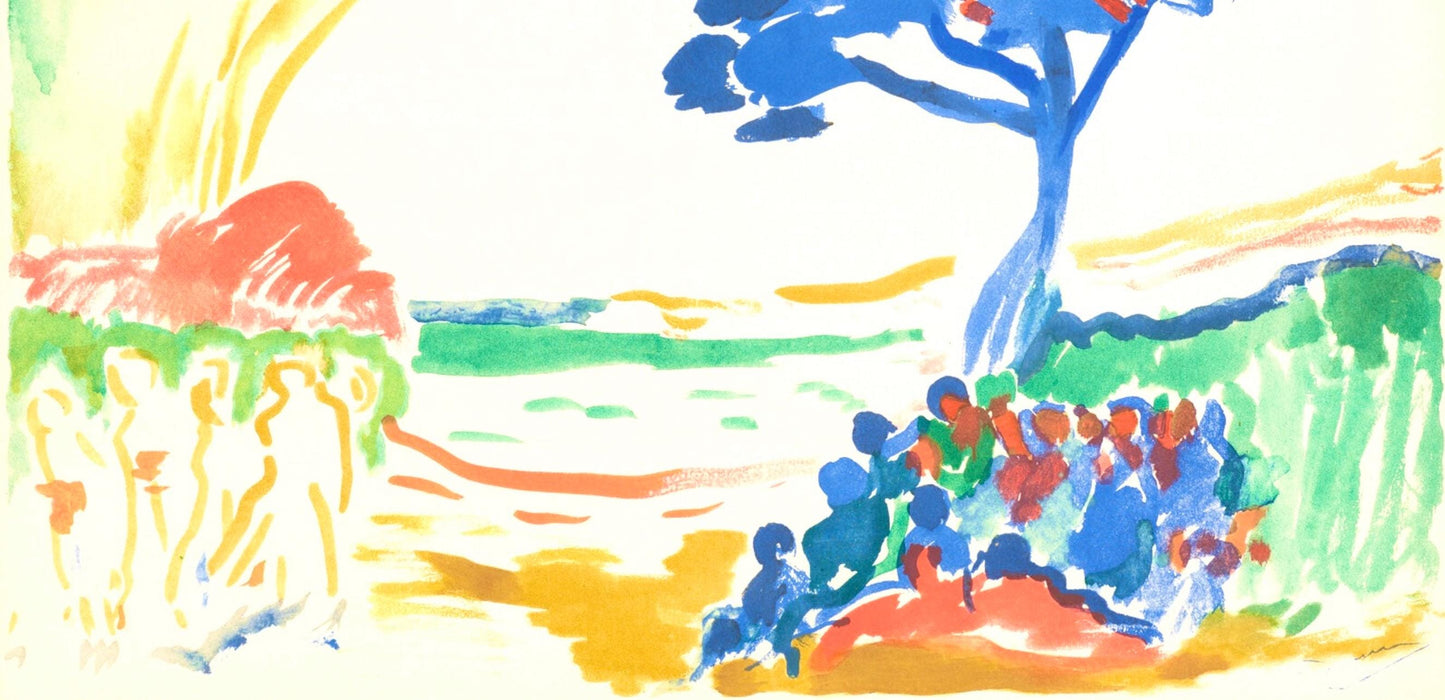 Andr Derain, Paysage De L'Arbre Bleu, Douze Contemporains, Lithograph