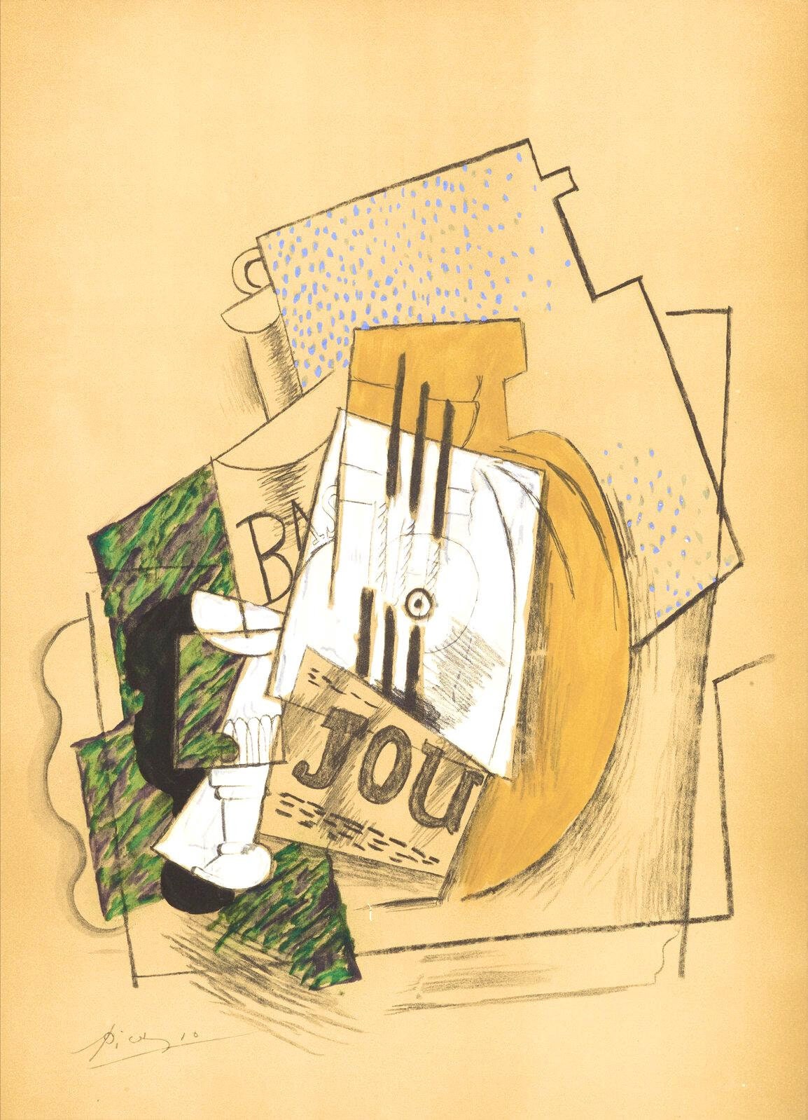 Pablo Picasso, Nature Morte, Douze Contemporains, Lithograph