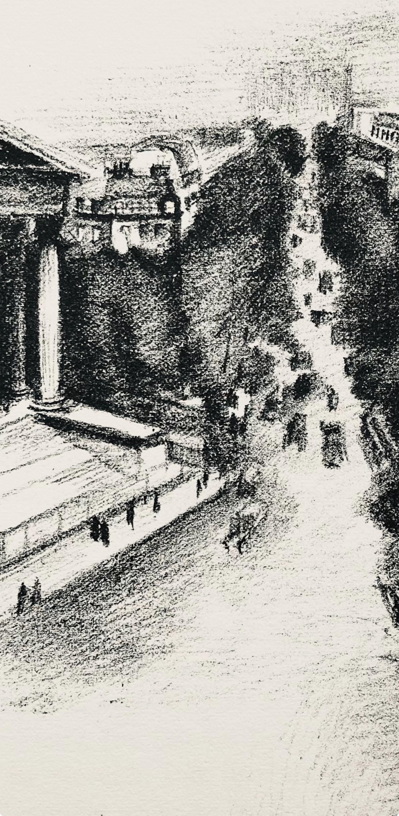 Robert Delaunay, La Madeleine Et Les Boulevard (Habasque 720-728), Allo! Paris!, Lithograph