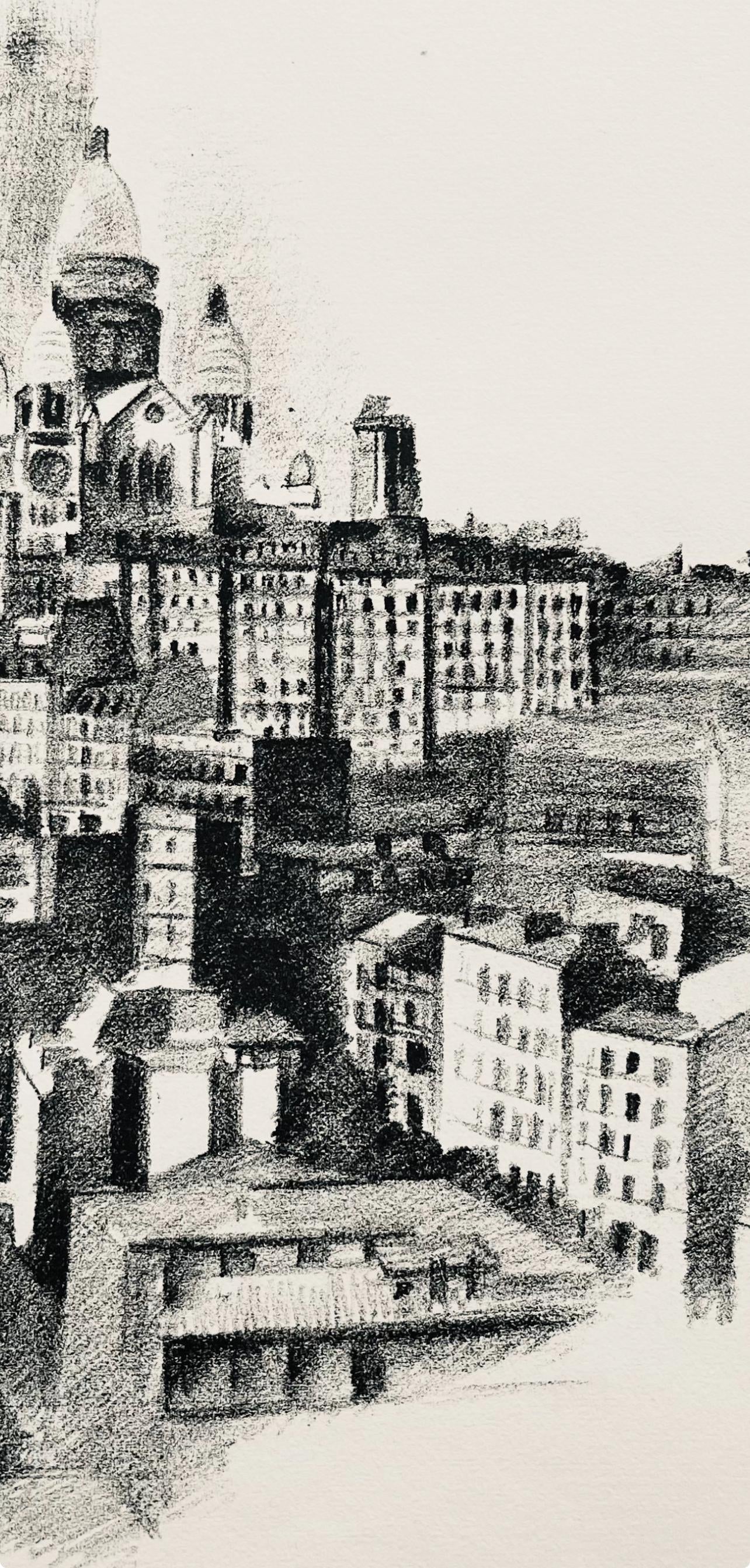 Robert Delaunay, La Butte Montmartre Et Le Sacre-Cur (Habasque 720-728), Allo! Paris!, Lithograph