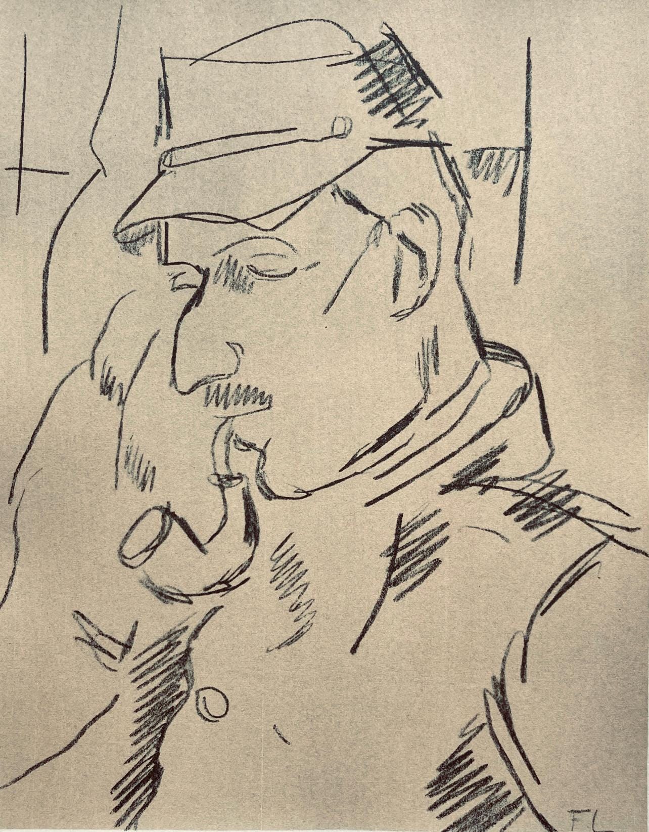 Fernand Lger, Portrait De Mon Caporal De La Cie. 5/4 Du Ier Genie, Fernand Lger, Dessins De Guerre,