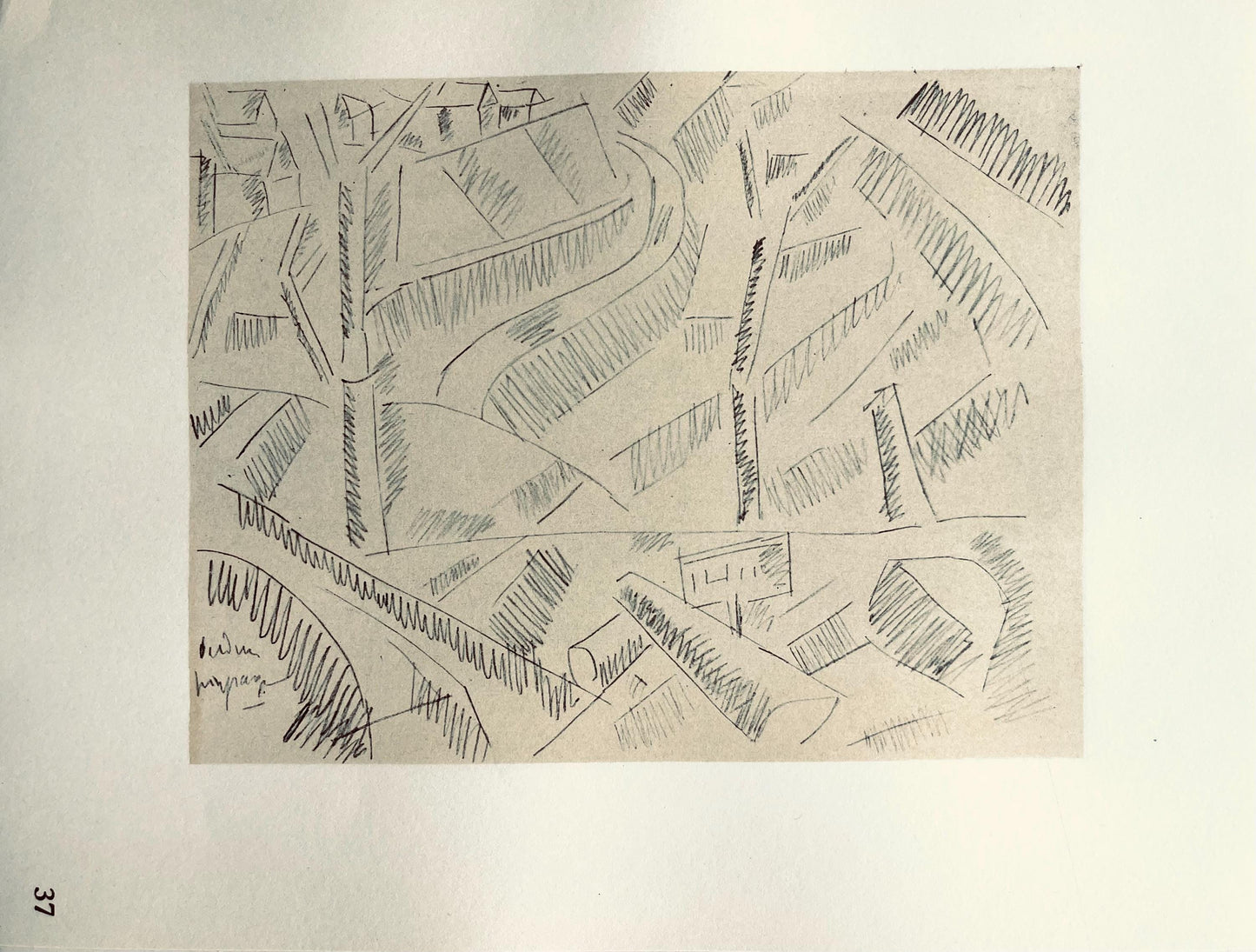 Fernand Lger, Paysage A Verdun, Fernand Lger, Dessins De Guerre, Lithograph