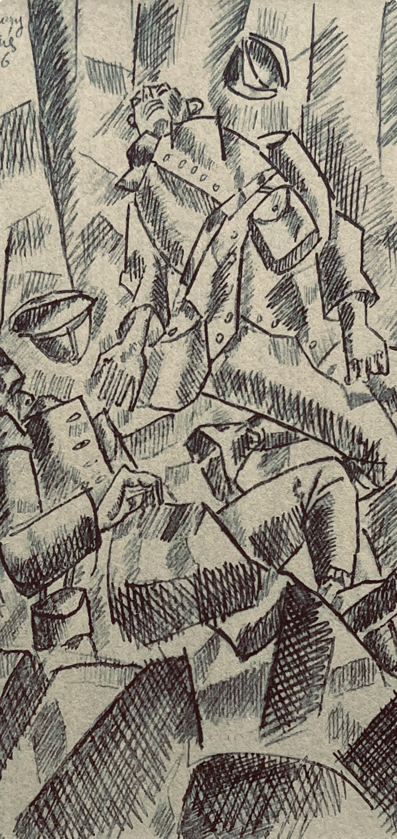 Fernand Lger, Sur La Route De Fleury: Les Deux Tus, Fernand Lger, Dessins De Guerre, Lithograph