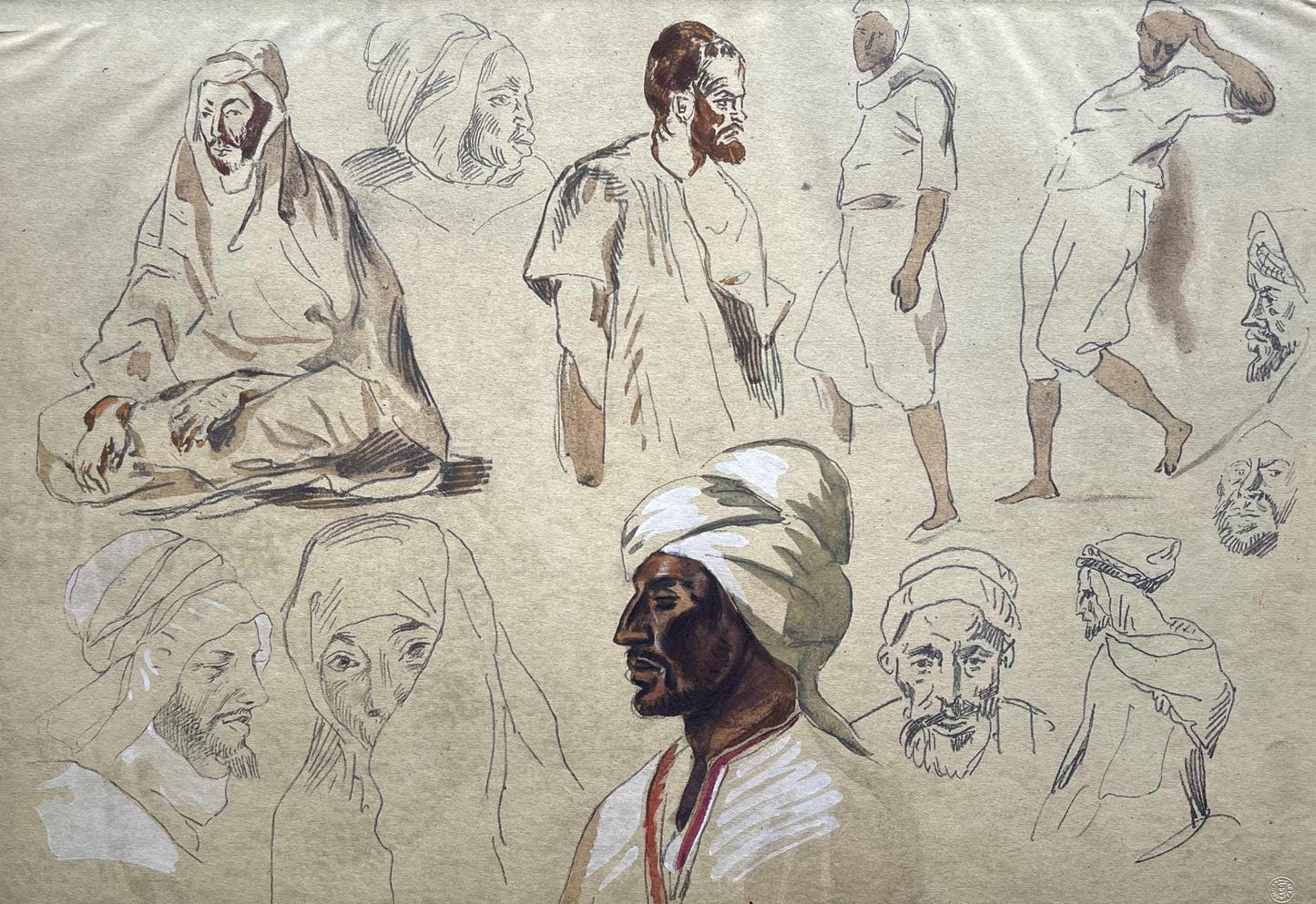 Eugne Delacroix, Composition, Trente Et Un Dessins Et Aquarelles Du Maroc, Lithograph