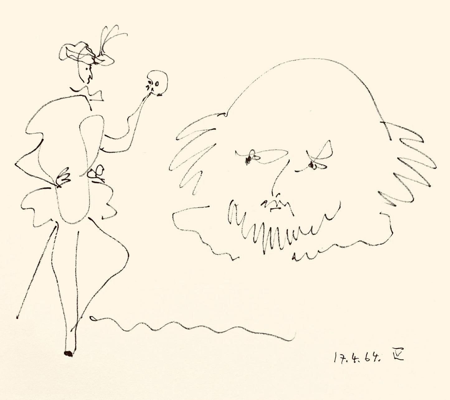 Pablo Picasso, Shakespeare Iv (Bloch 1197), Picasso-Aragon Shakespeare, Lithograph