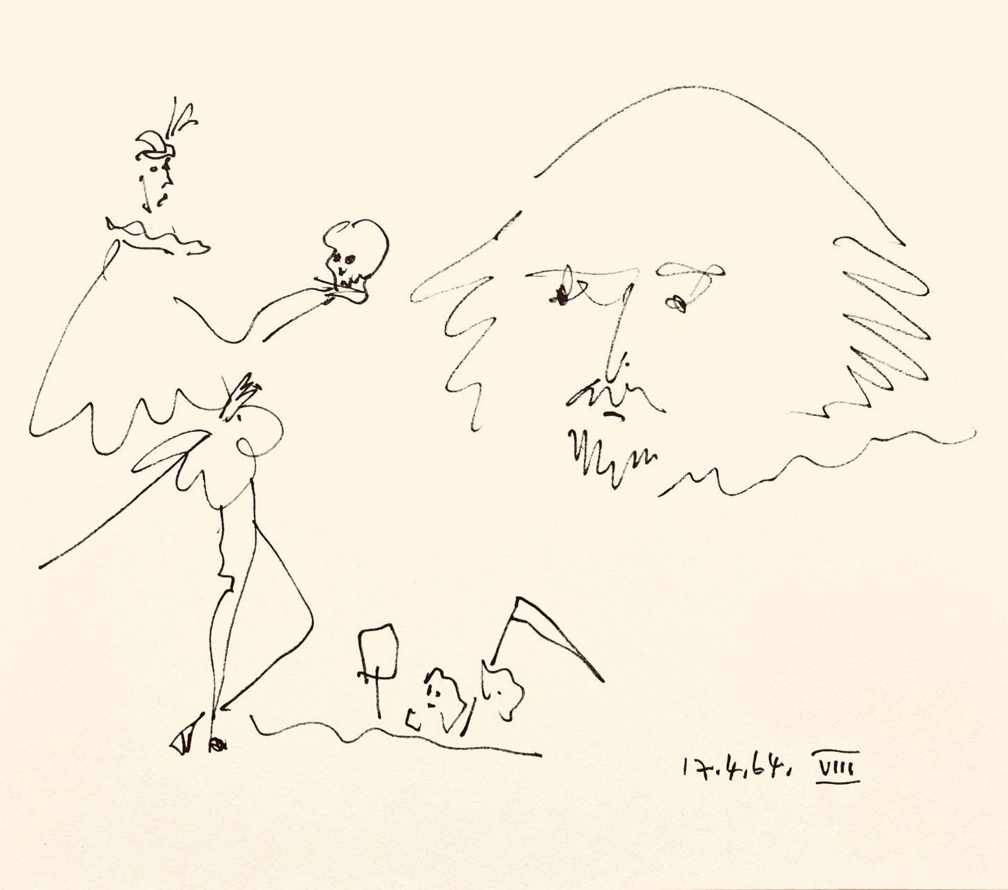 Pablo Picasso, Shakespeare Viii (Bloch 1197), Picasso-Aragon Shakespeare, Lithograph