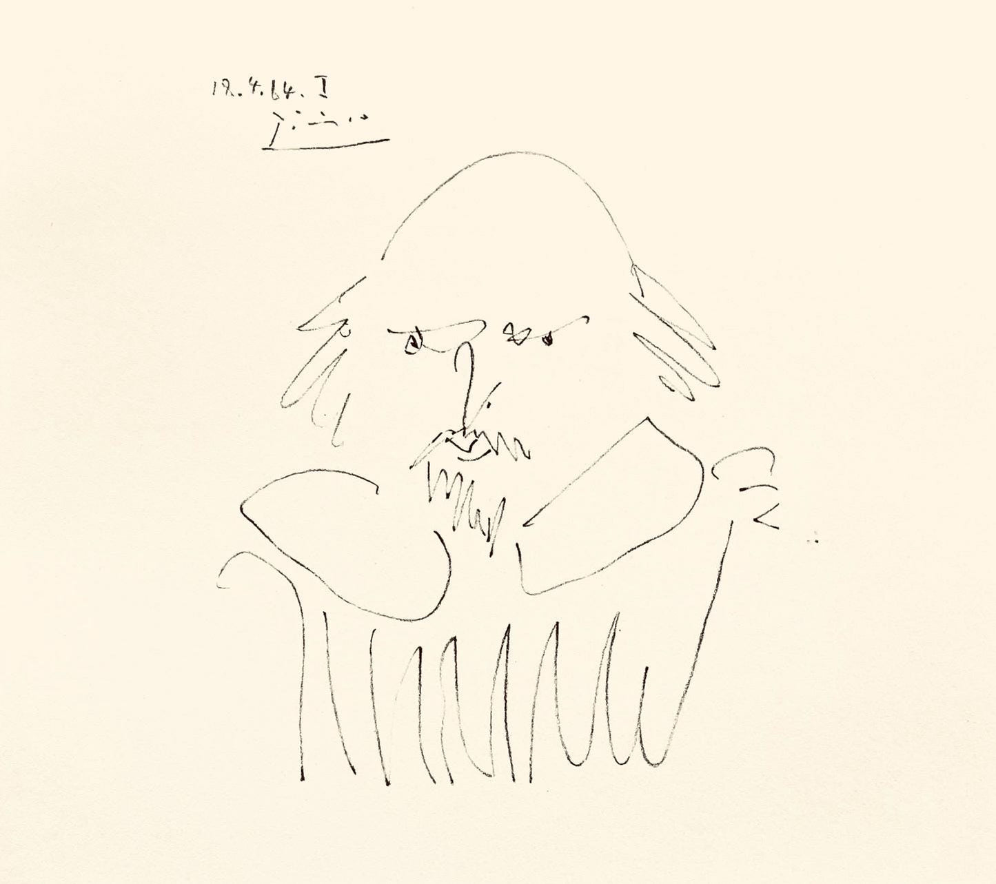 Pablo Picasso, Shakespeare X (Bloch 1197), Picasso-Aragon Shakespeare, Lithograph