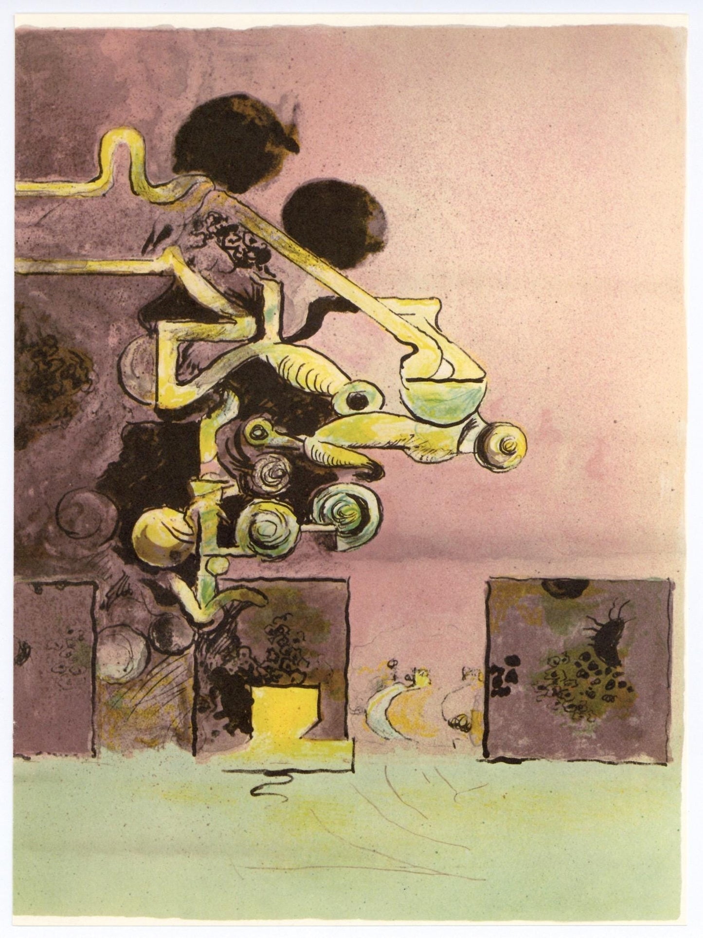 Graham Sutherland, Composition, Ediciones Polgrafa, Redfern Gallery, Lithograph