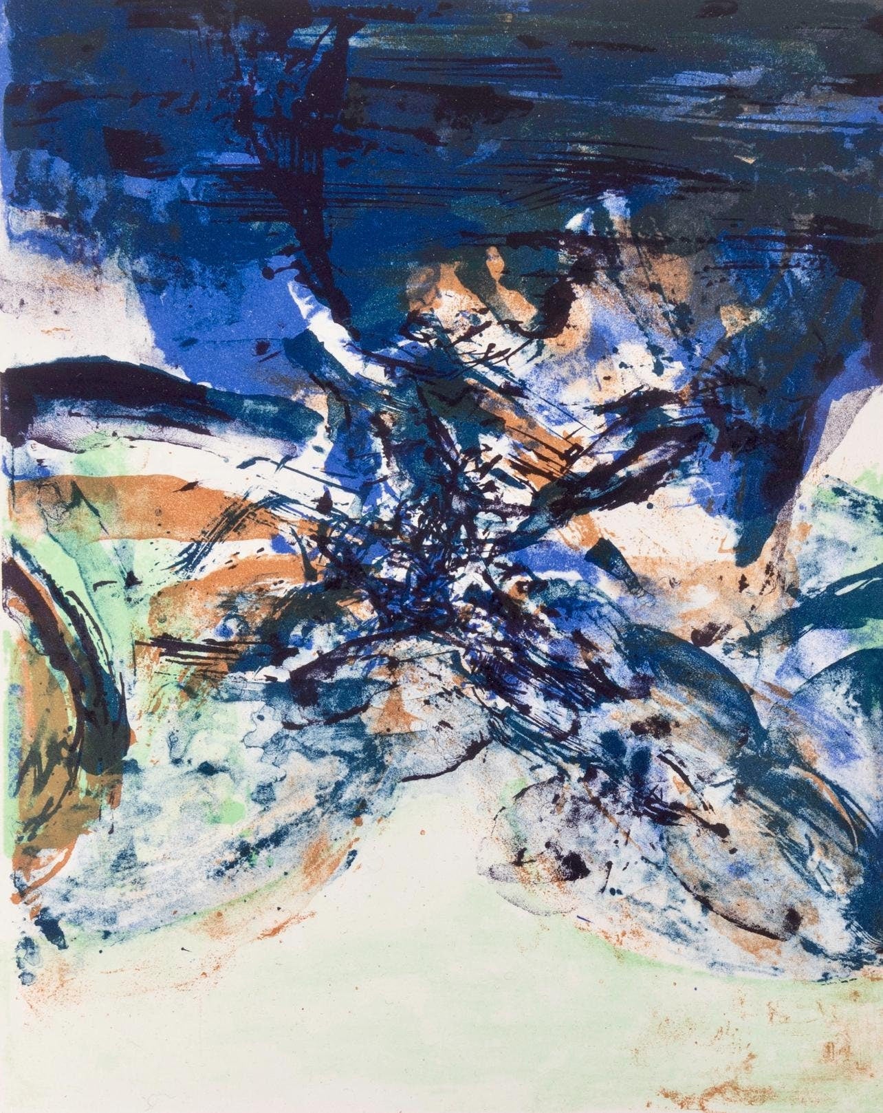 Zao Wou-Ki ???, San Lazzaro Et Ses Amis, Xxe Sicle, Lithograph
