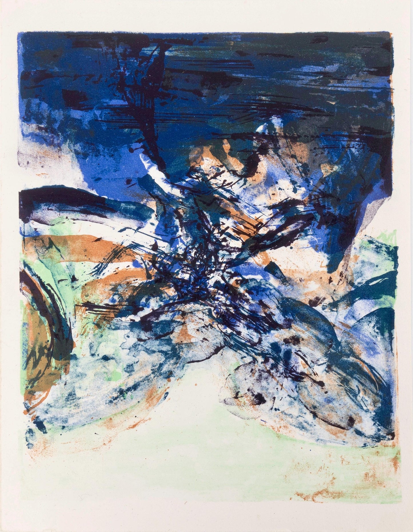 Zao Wou-Ki ???, San Lazzaro Et Ses Amis, Xxe Sicle, Lithograph