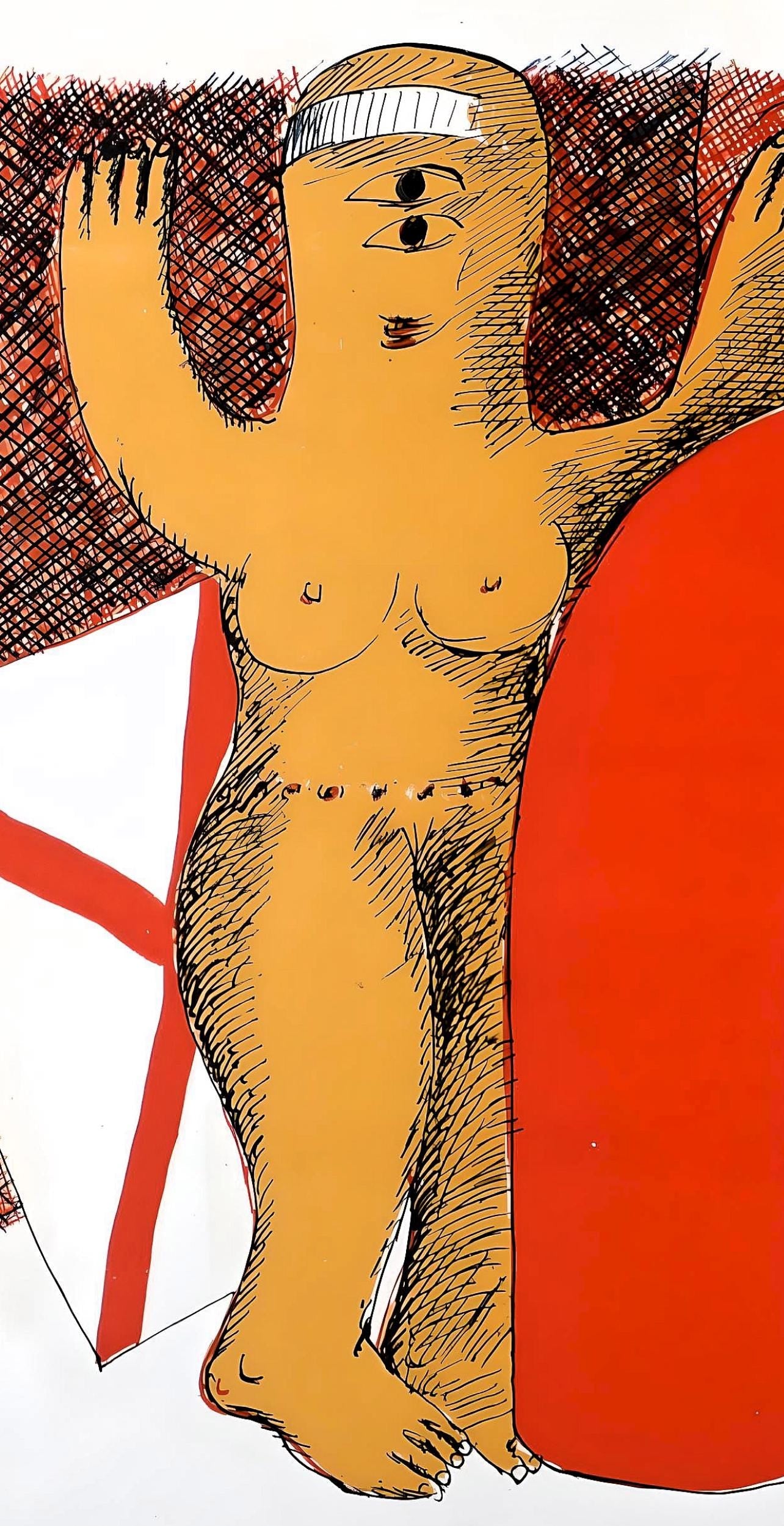 Horst Antes, Composition, Suites N8, Rencontres, Lithograph