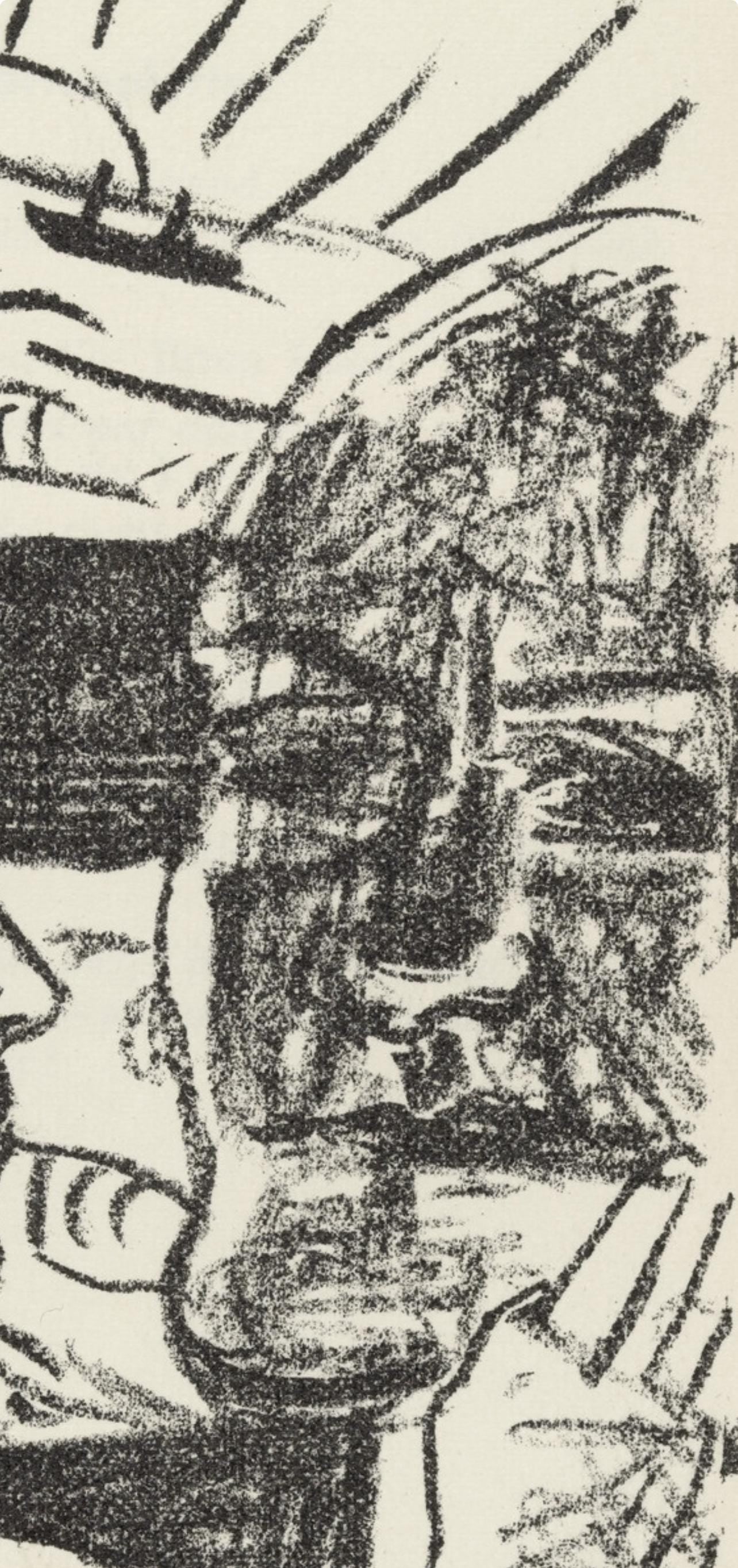 Max Beckmann, Composition (Gallwitz 286; Hofmaier 323-329; Rifkind 150 1-7), Der Mensch Ist Kein