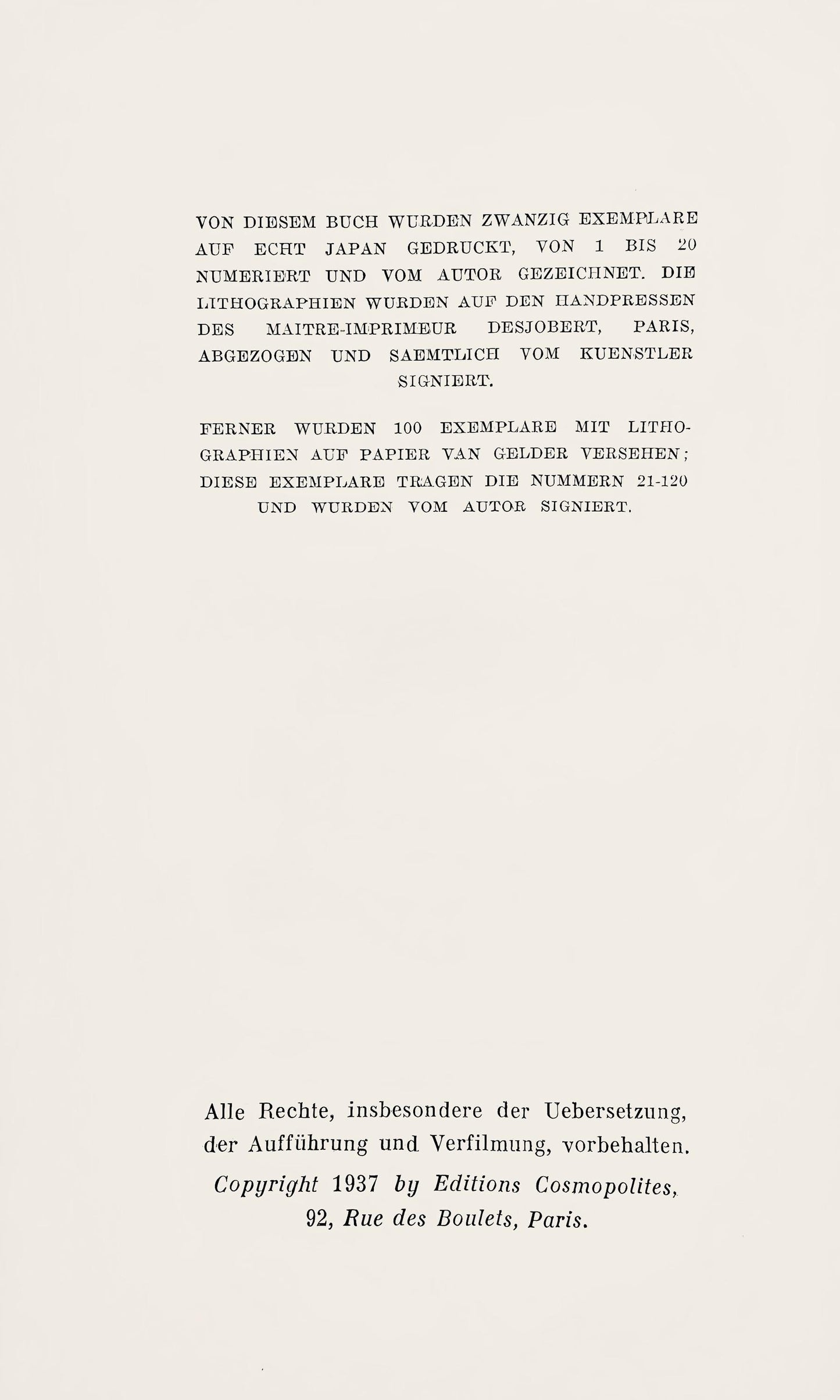 Max Beckmann, Composition (Gallwitz 286; Hofmaier 323-329; Rifkind 150 1-7), Der Mensch Ist Kein
