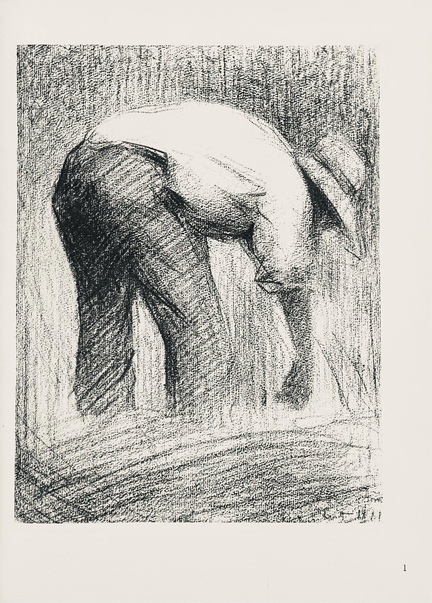 Georges Seurat, Le Moissonneur, Seurat, Lithograph