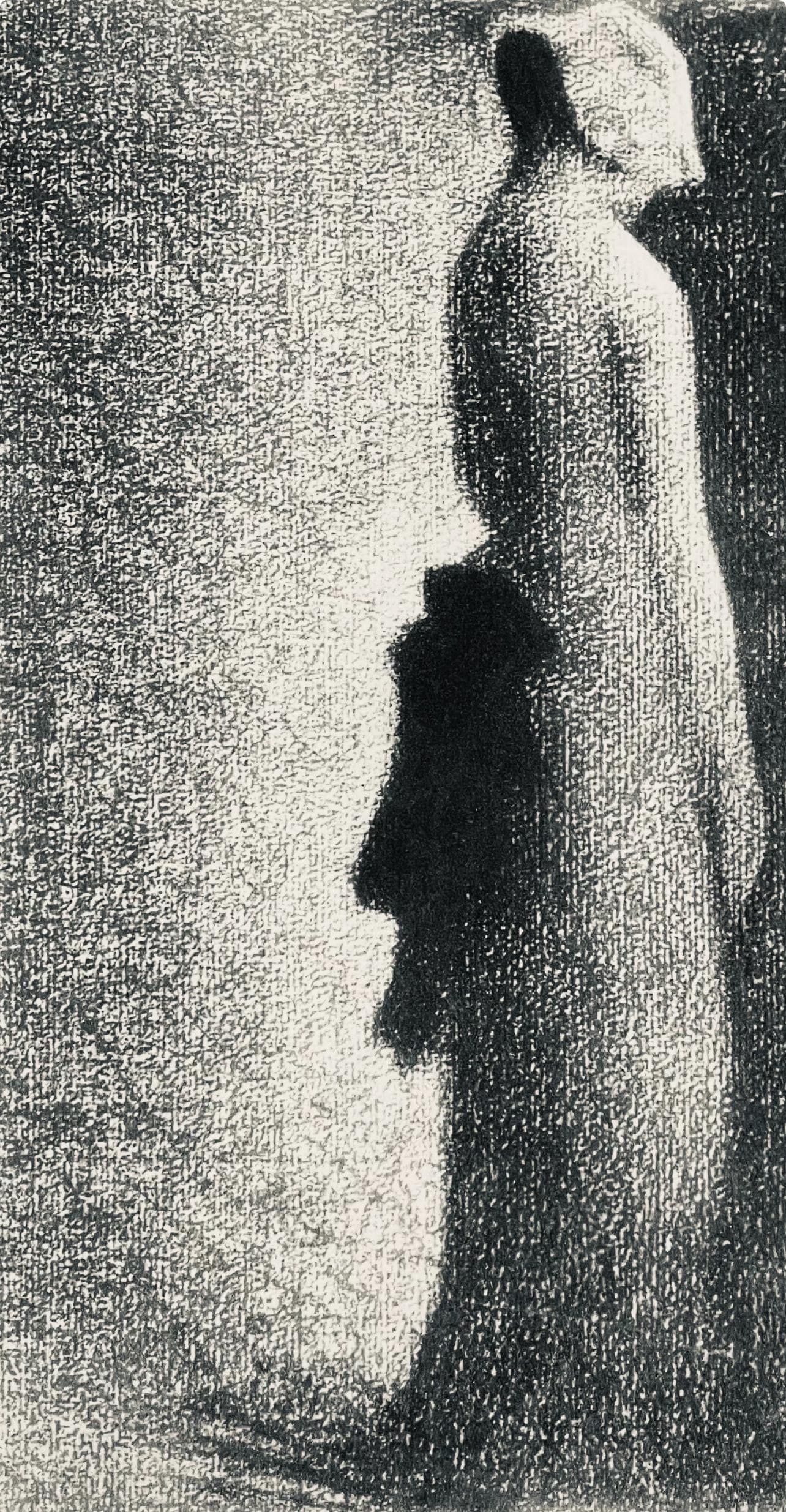 Georges Seurat, Le Nud Noir, Seurat, Lithograph