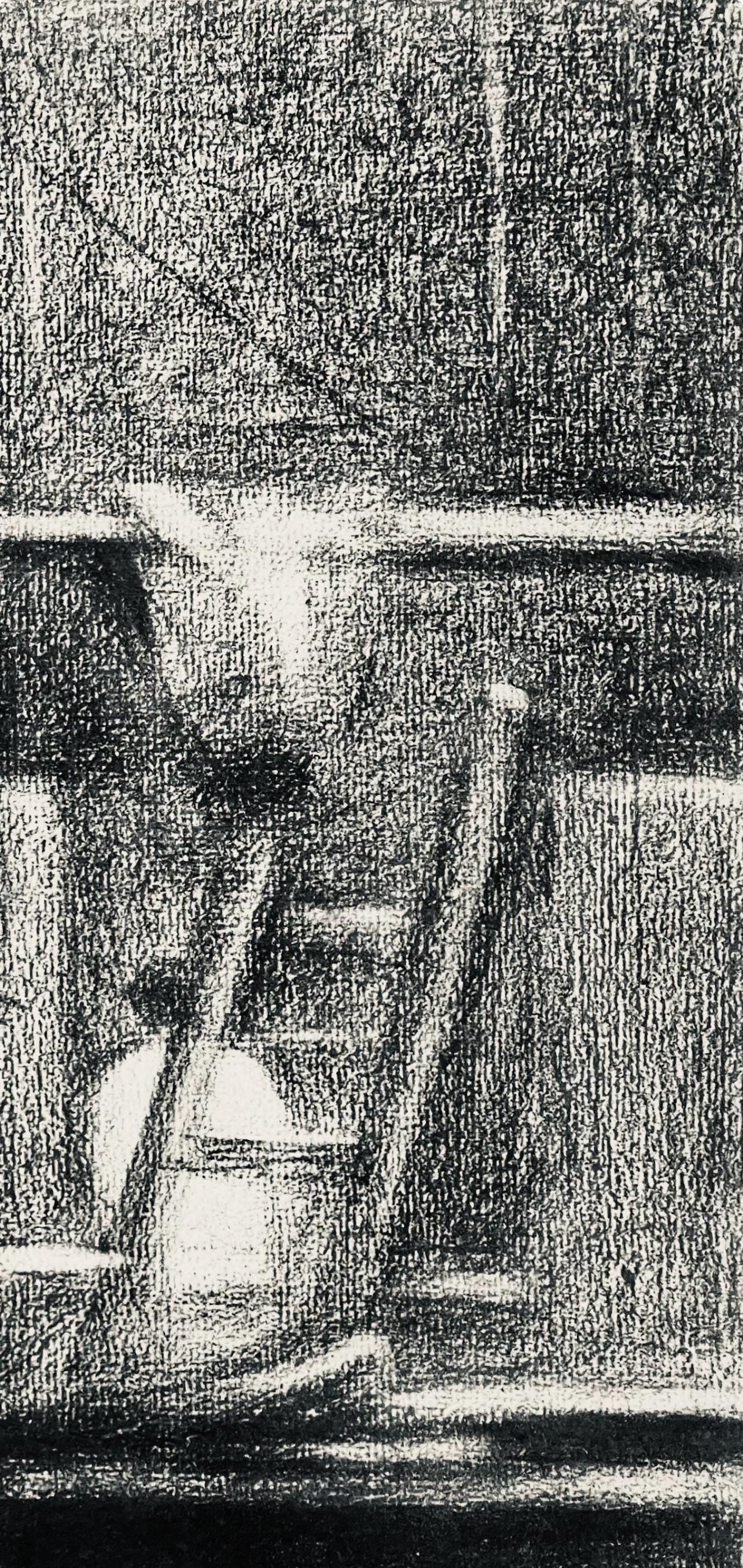 Georges Seurat, L'Chafaudage, Seurat, Lithograph