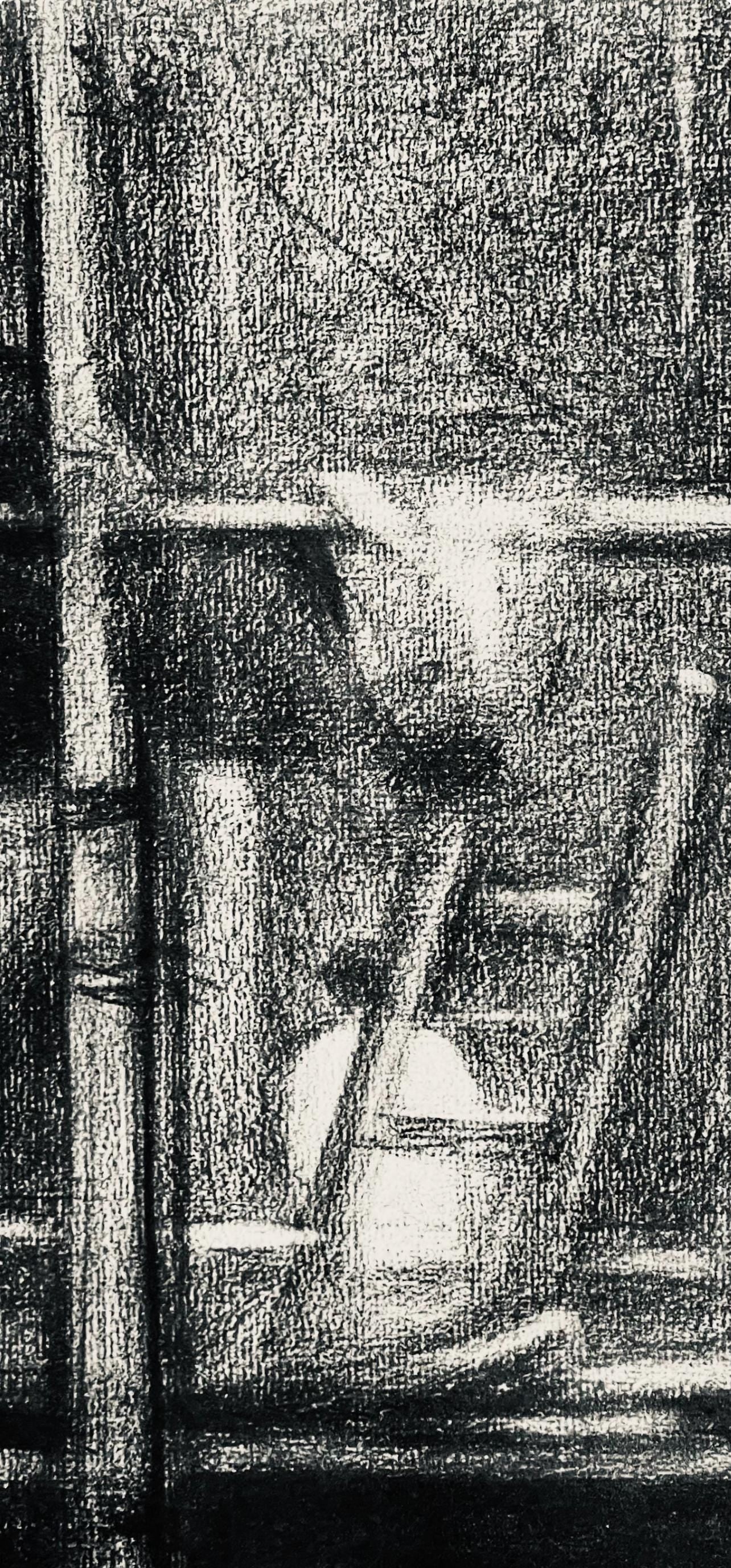 Georges Seurat, L'Chafaudage, Seurat, Lithograph