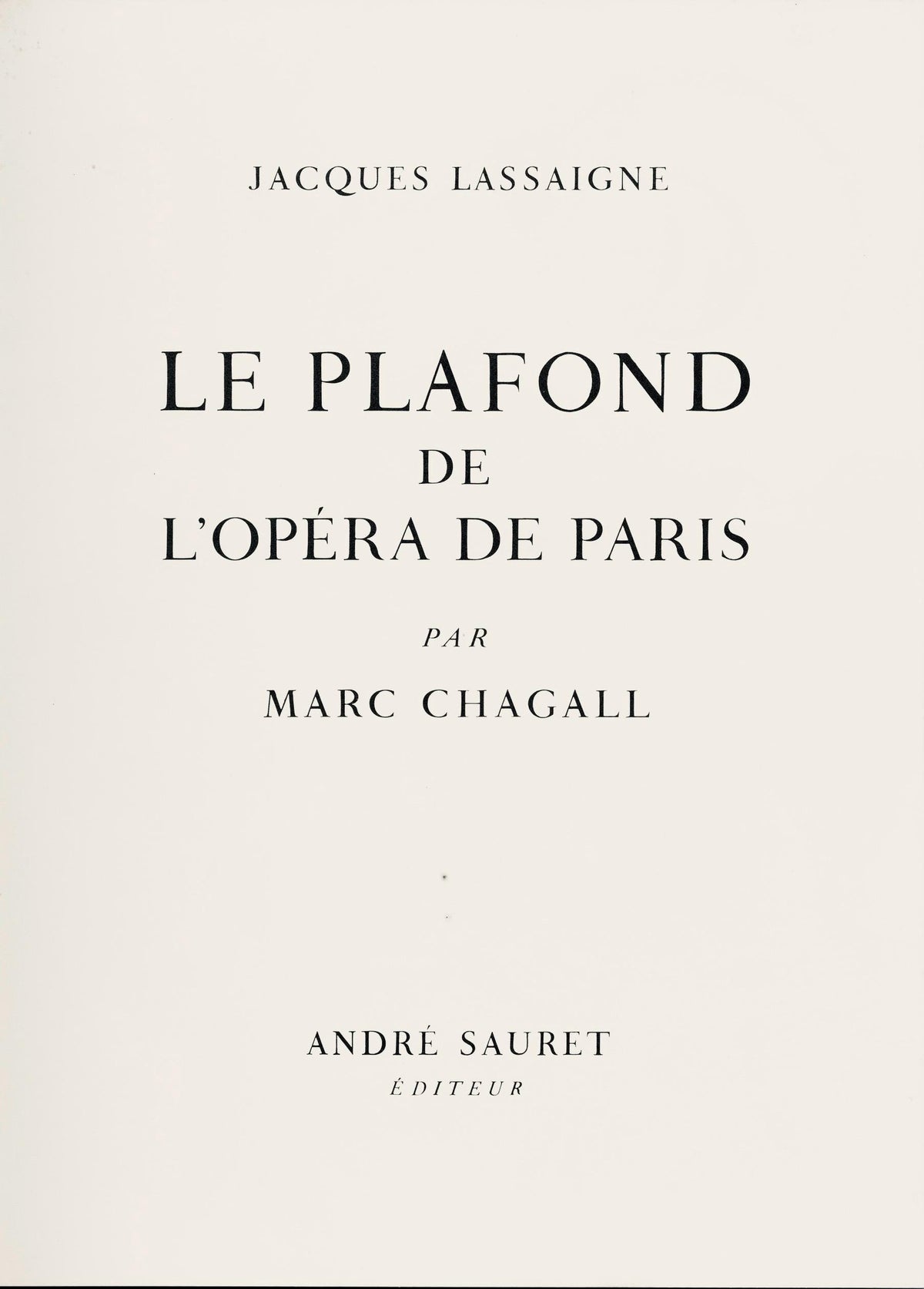 Marc Chagall, Composition (Cramer 61), Le Plafond de l'Opra de Paris, Lithograph