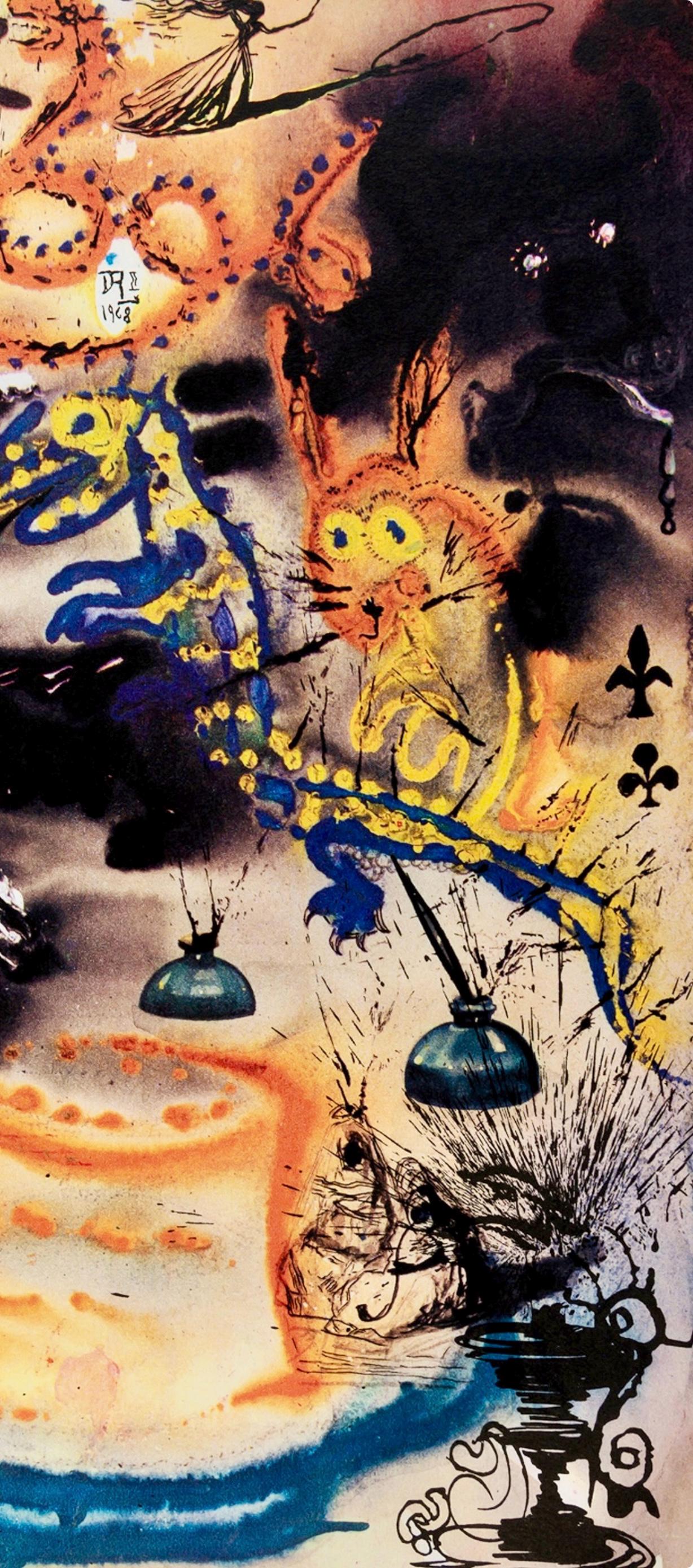 Salvador Dal, Composition (Field 69-5, A-M), Alice'S Adventures In Wonderland, Hliogravure