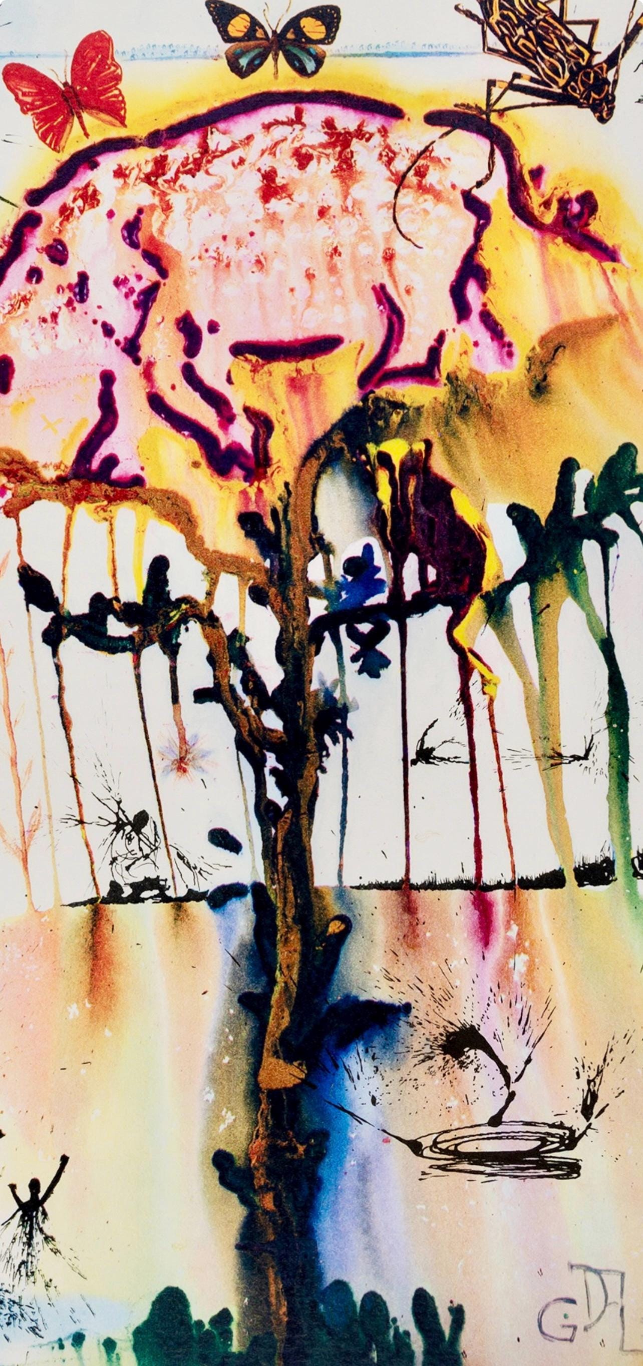 Salvador Dal, Composition (Field 69-5, A-M), Alice'S Adventures In Wonderland, Hliogravure