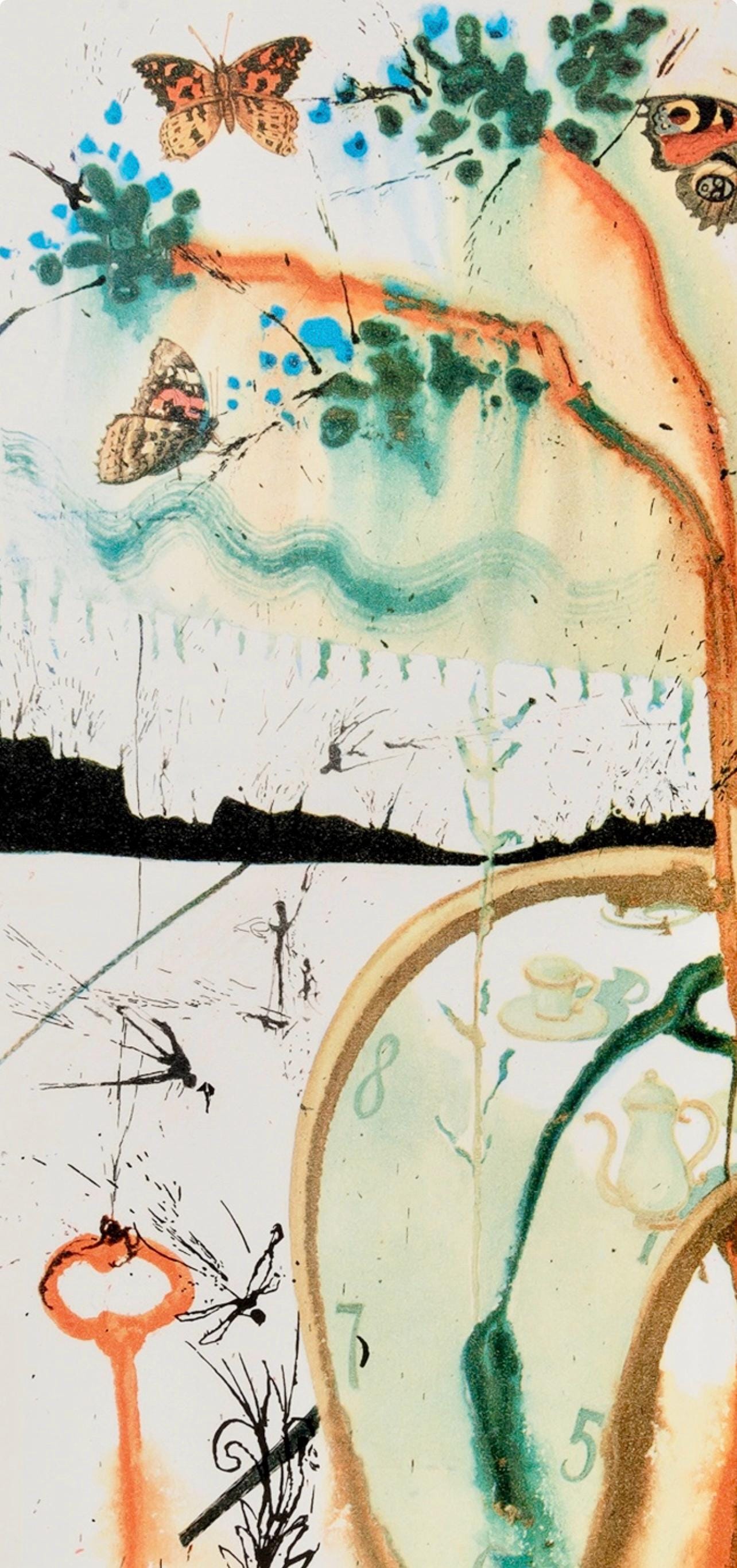 Salvador Dal, Composition (Field 69-5, A-M), Alice'S Adventures In Wonderland, Hliogravure