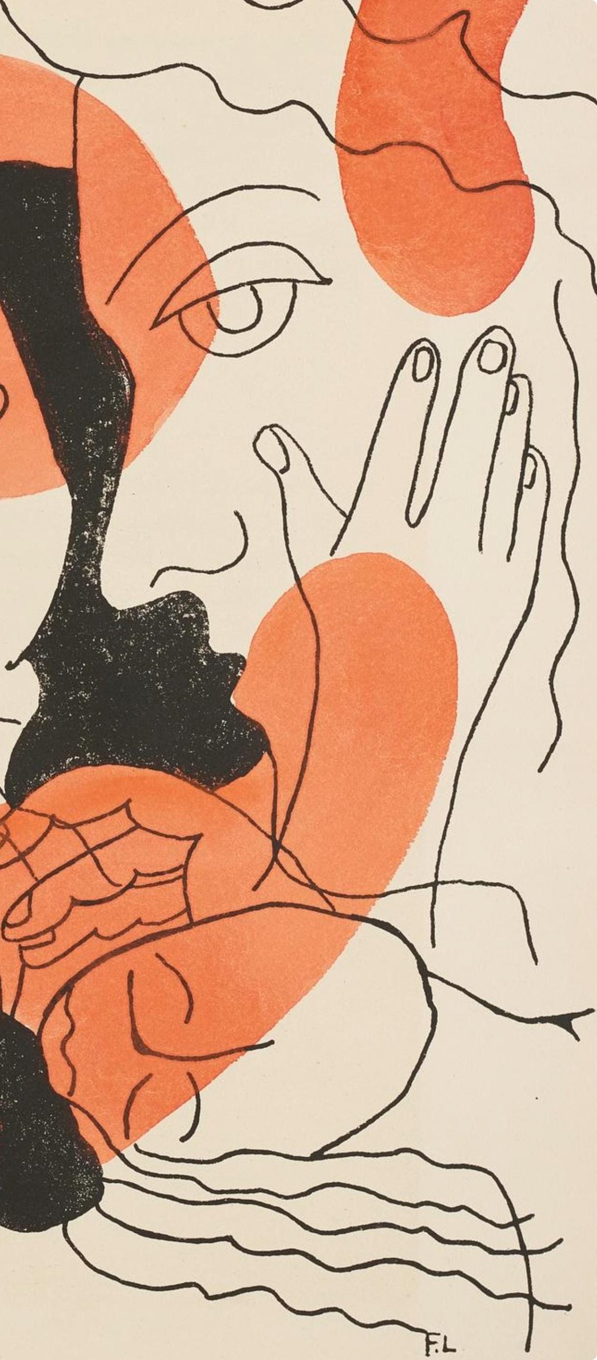 Fernand Lger, Composition (Saphire 24-38), Les Illuminations, Lithograph