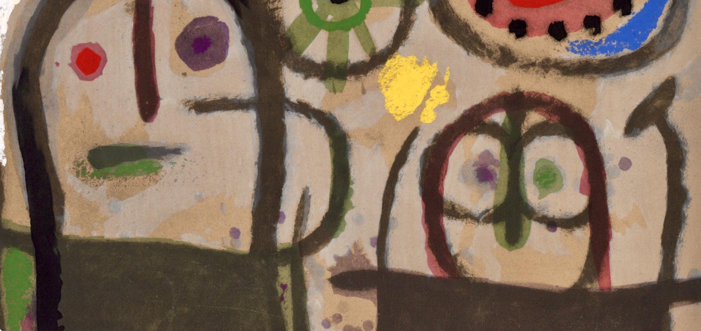 Joan Mir, Composition (Cramer 103; Mourlot 382-383), Mir Cartones 1956-1965, Lithograph
