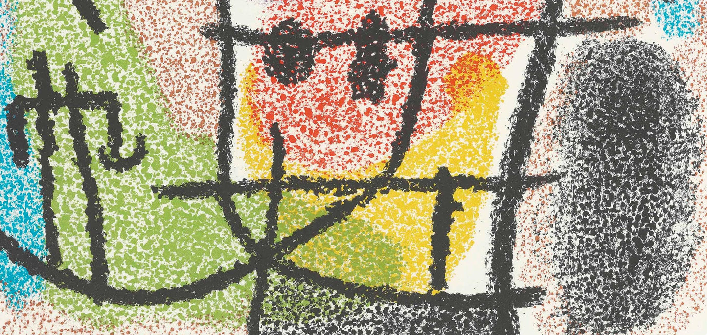 Joan Mir, Composition (Cramer 103; Mourlot 382-383), Mir Cartones 1956-1965, Lithograph