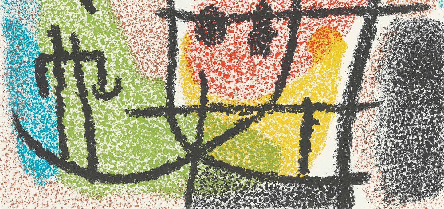 Joan Mir, Composition (Cramer 103; Mourlot 382-383), Mir Cartones 1956-1965, Lithograph