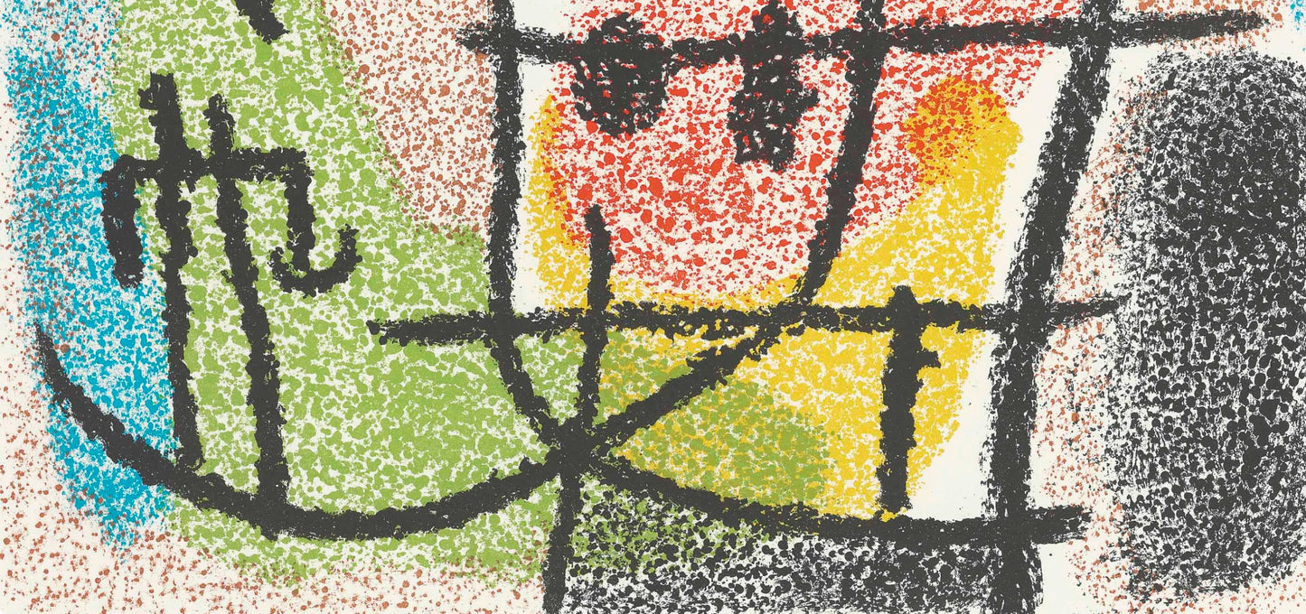 Joan Mir, Composition (Cramer 103; Mourlot 382-383), Mir Cartones 1956-1965, Lithograph