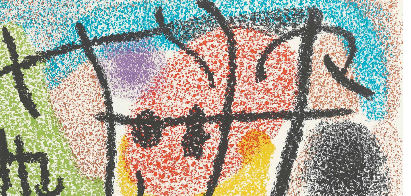 Joan Mir, Composition (Cramer 103; Mourlot 382-383), Mir Cartones 1956-1965, Lithograph