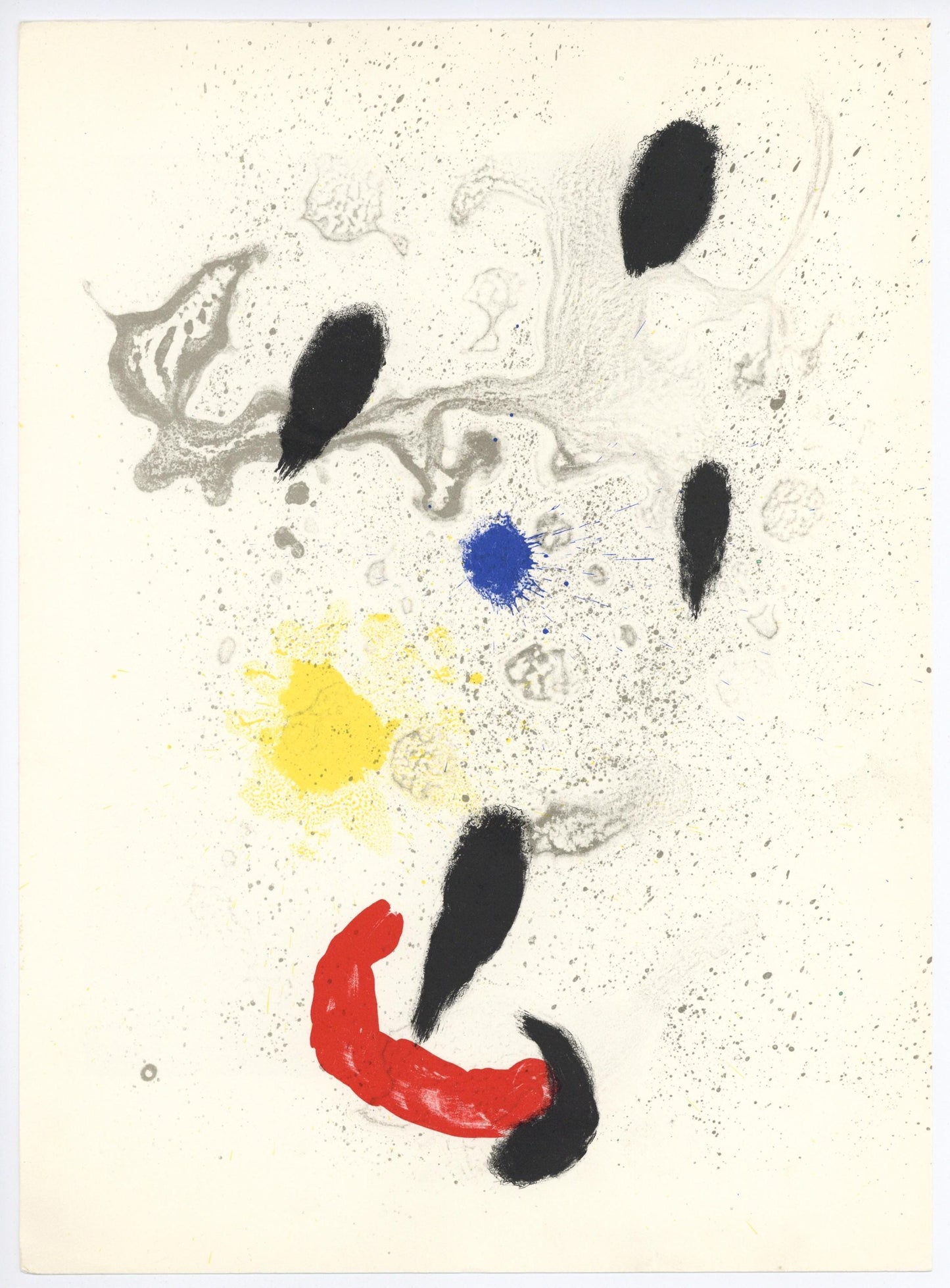 Joan Mir, Composition (Cramer 83; Mourlot 340-347), Derrire Le Miroir, Lithograph