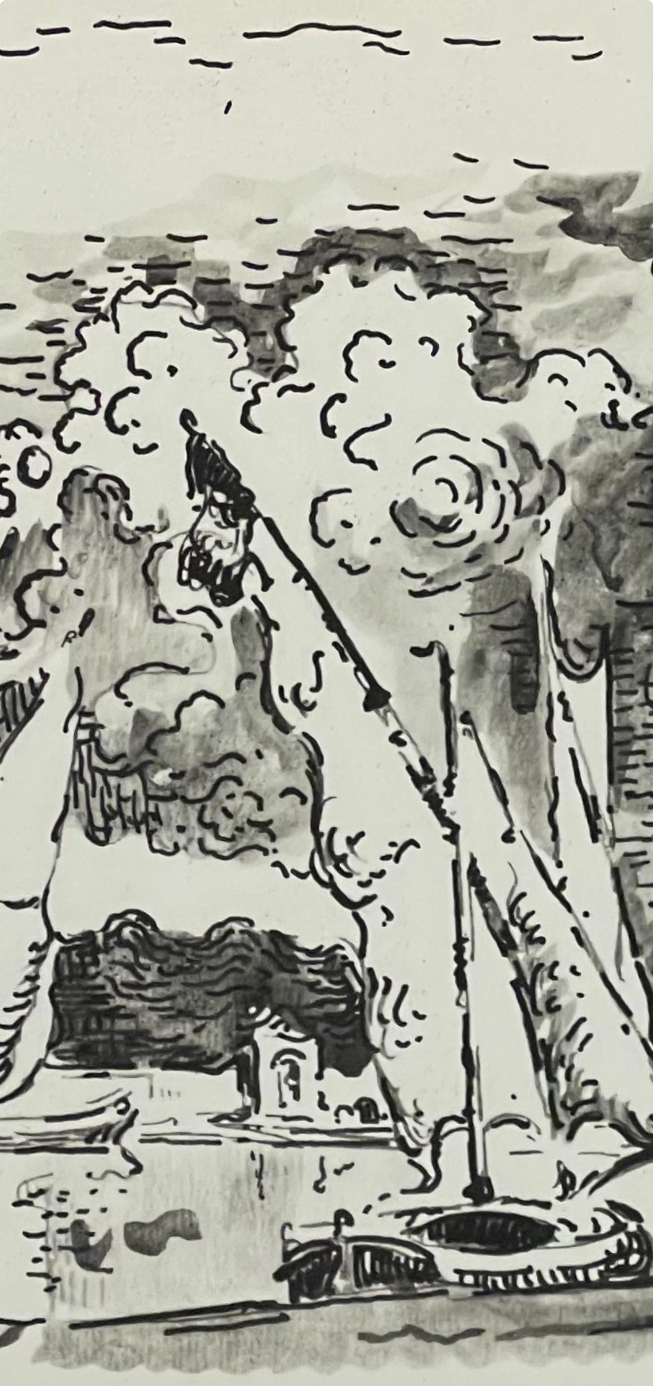 Paul Signac, St-Tropez, Signac Dessins, Lithograph