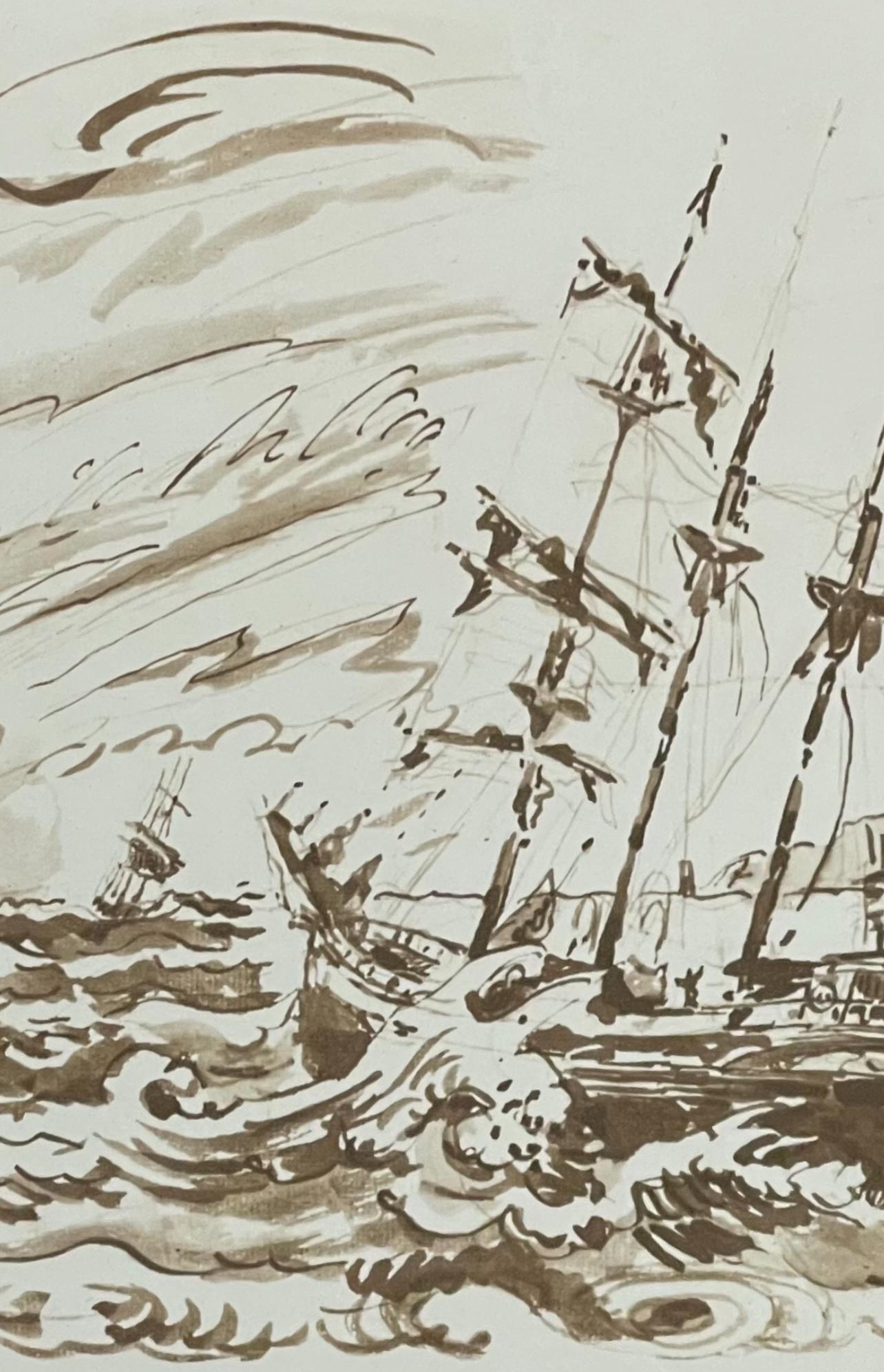 Paul Signac, Le Trois-Mts Au Plein, Signac Dessins, Lithograph