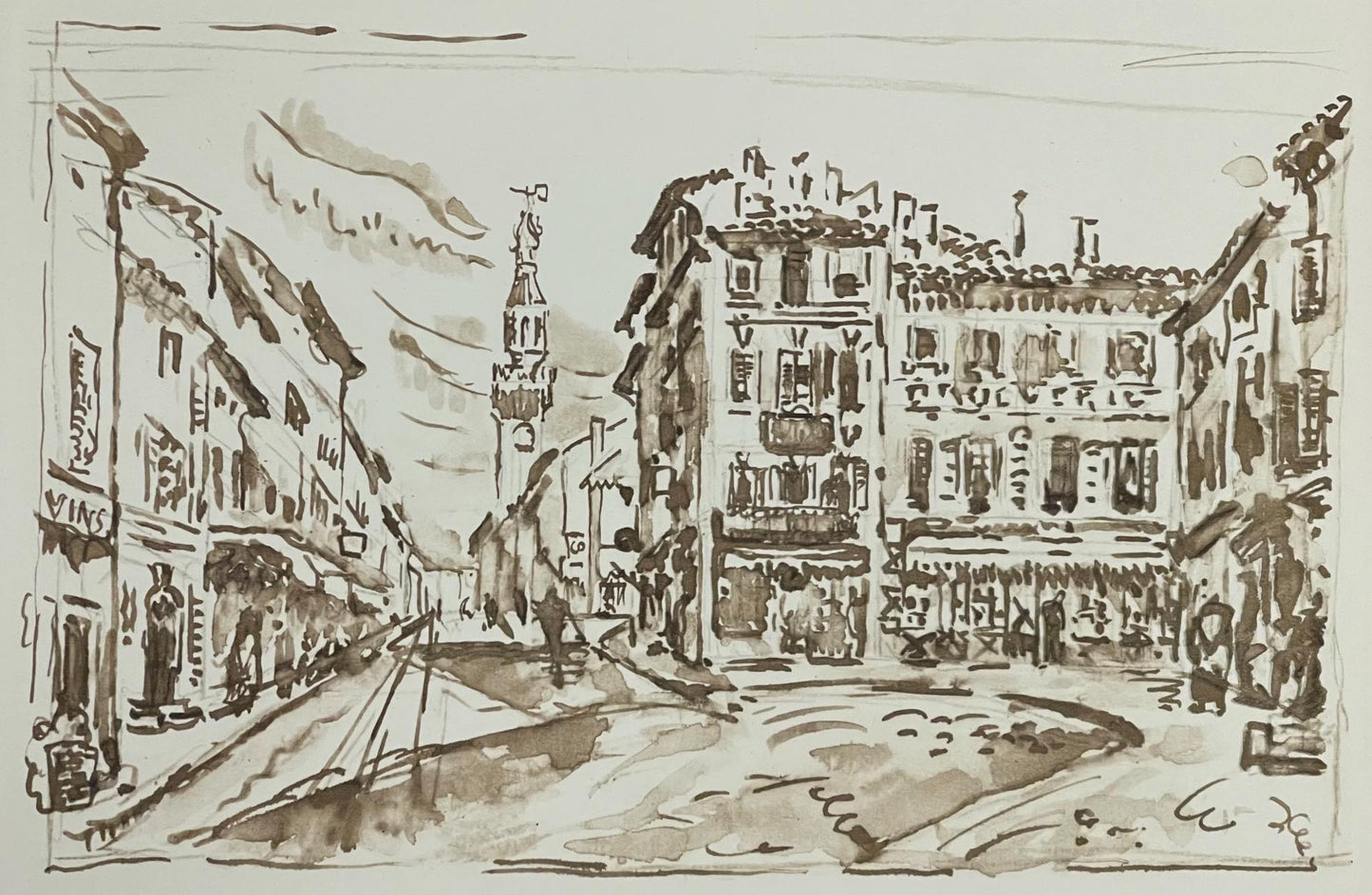 Paul Signac, Avignon. Le Motif De Jongkind, Signac Dessins, Lithograph