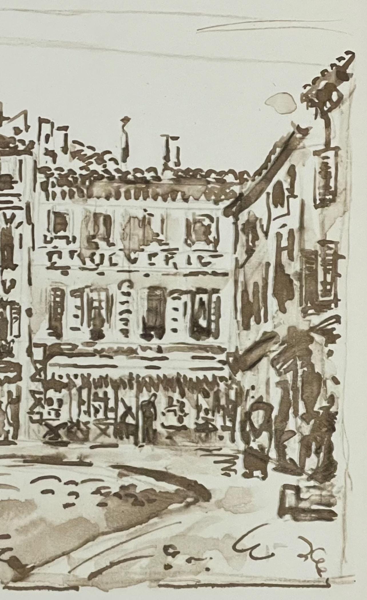 Paul Signac, Avignon. Le Motif De Jongkind, Signac Dessins, Lithograph