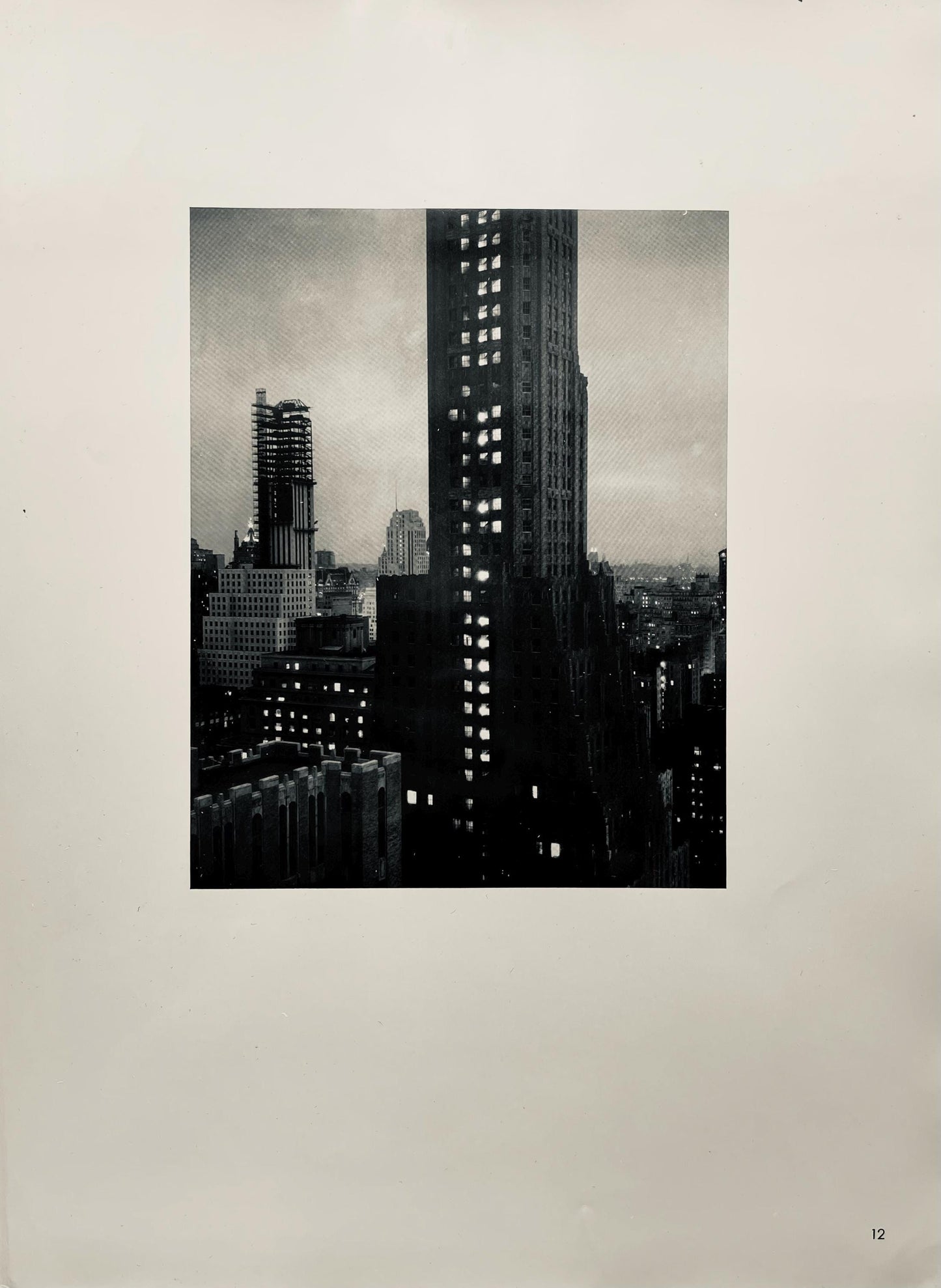 Alfred Stieglitz, Evening From The Shelton, Alfred Stieglitz Memorial Portfolio 1864-1946, Halftone