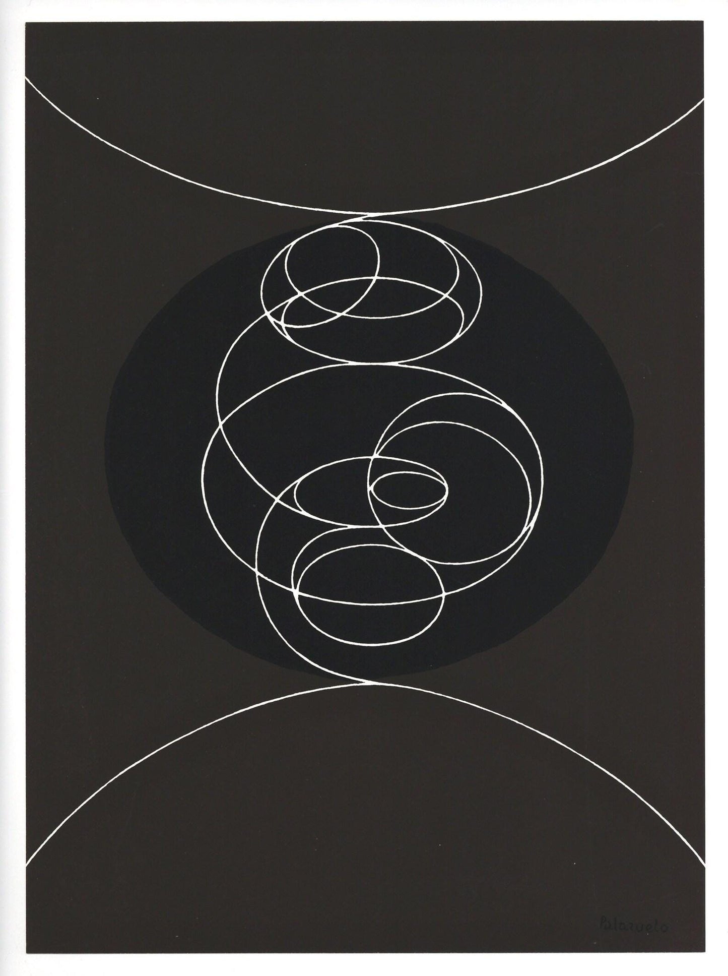 Pablo Palazuelo, Composition, Hommage Aim Et Marguerite Maeght, Derrire Le Miroir, Lithograph