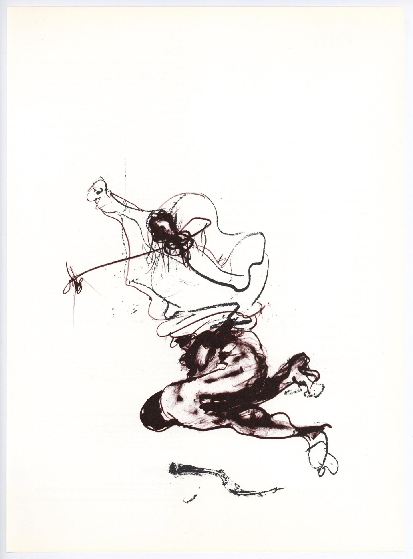 Paul Rebeyrolle, Composition, Hommage Aim Et Marguerite Maeght, Derrire Le Miroir, Lithograph