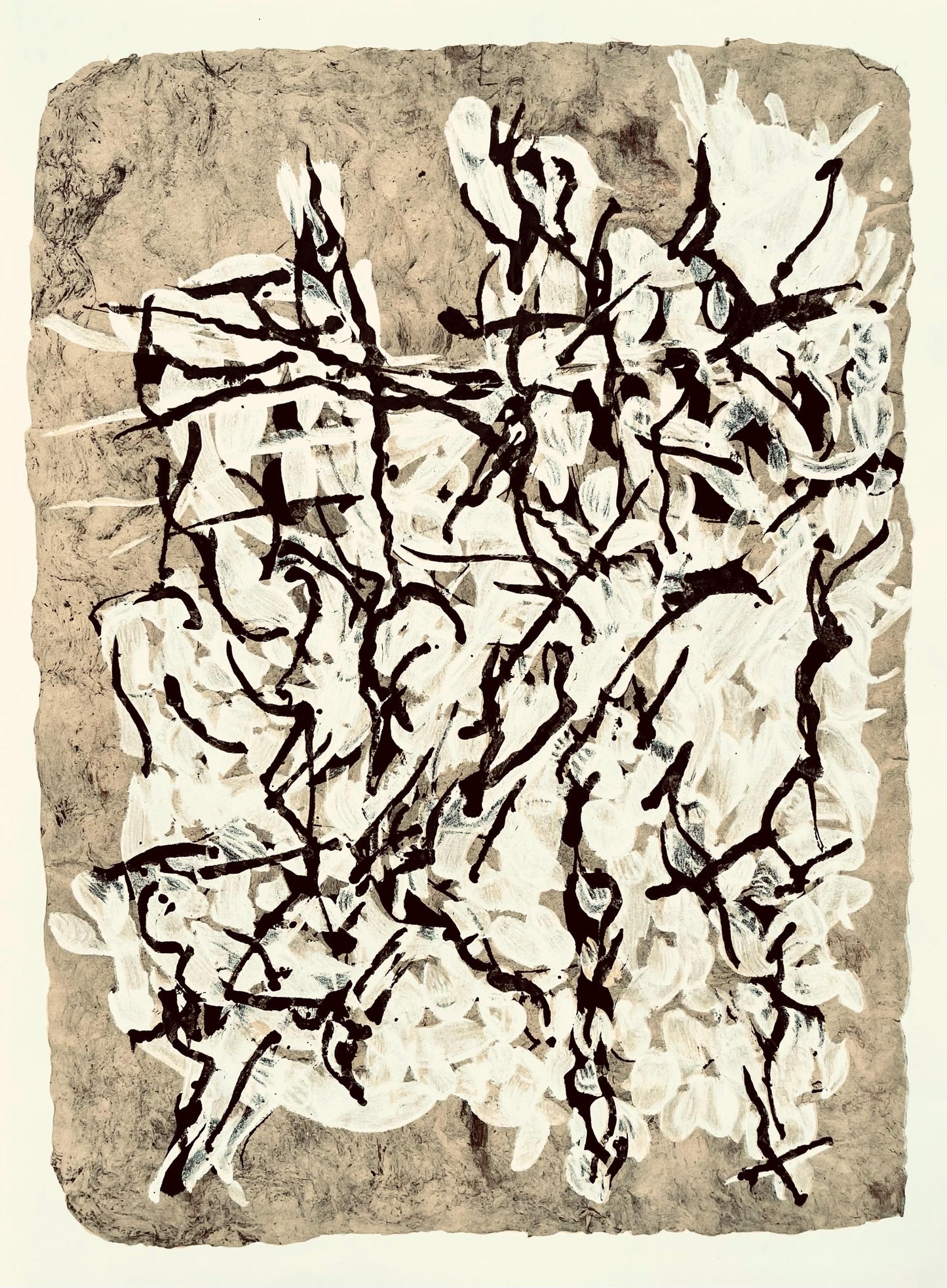 Jean-Paul Riopelle, Composition, Derrire Le Miroir, Lithograph