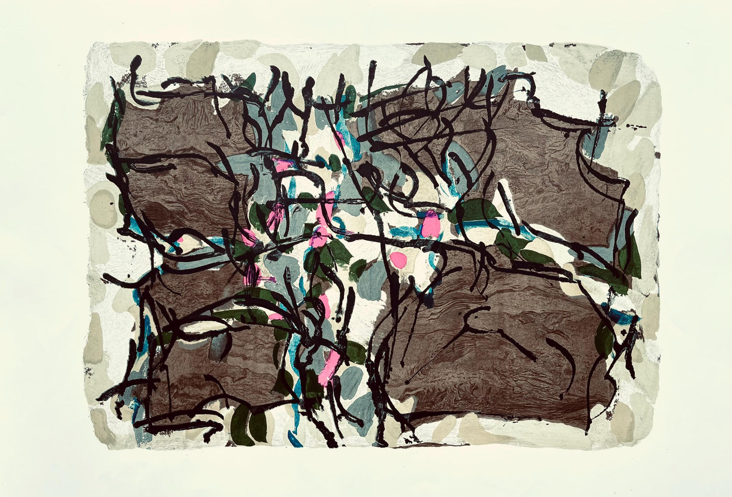 Jean-Paul Riopelle, Composition, Derrire Le Miroir, Lithograph