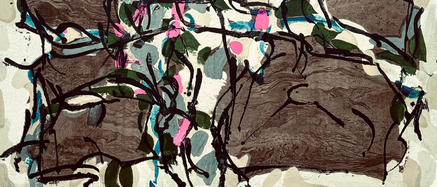 Jean-Paul Riopelle, Composition, Derrire Le Miroir, Lithograph